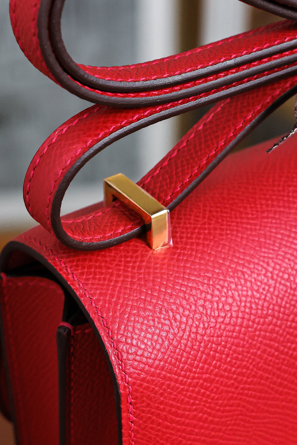 Constance- All Handmade Golden / Sliver Hardware  Rouge Casaque Ep eather