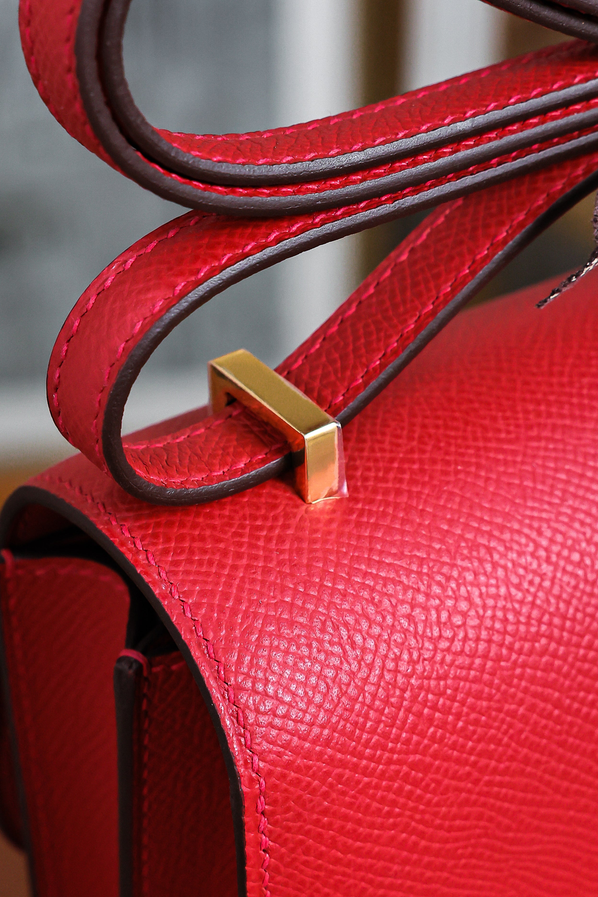 Constance- All Handmade Golden / Sliver Hardware  Rouge Casaque Ep eather