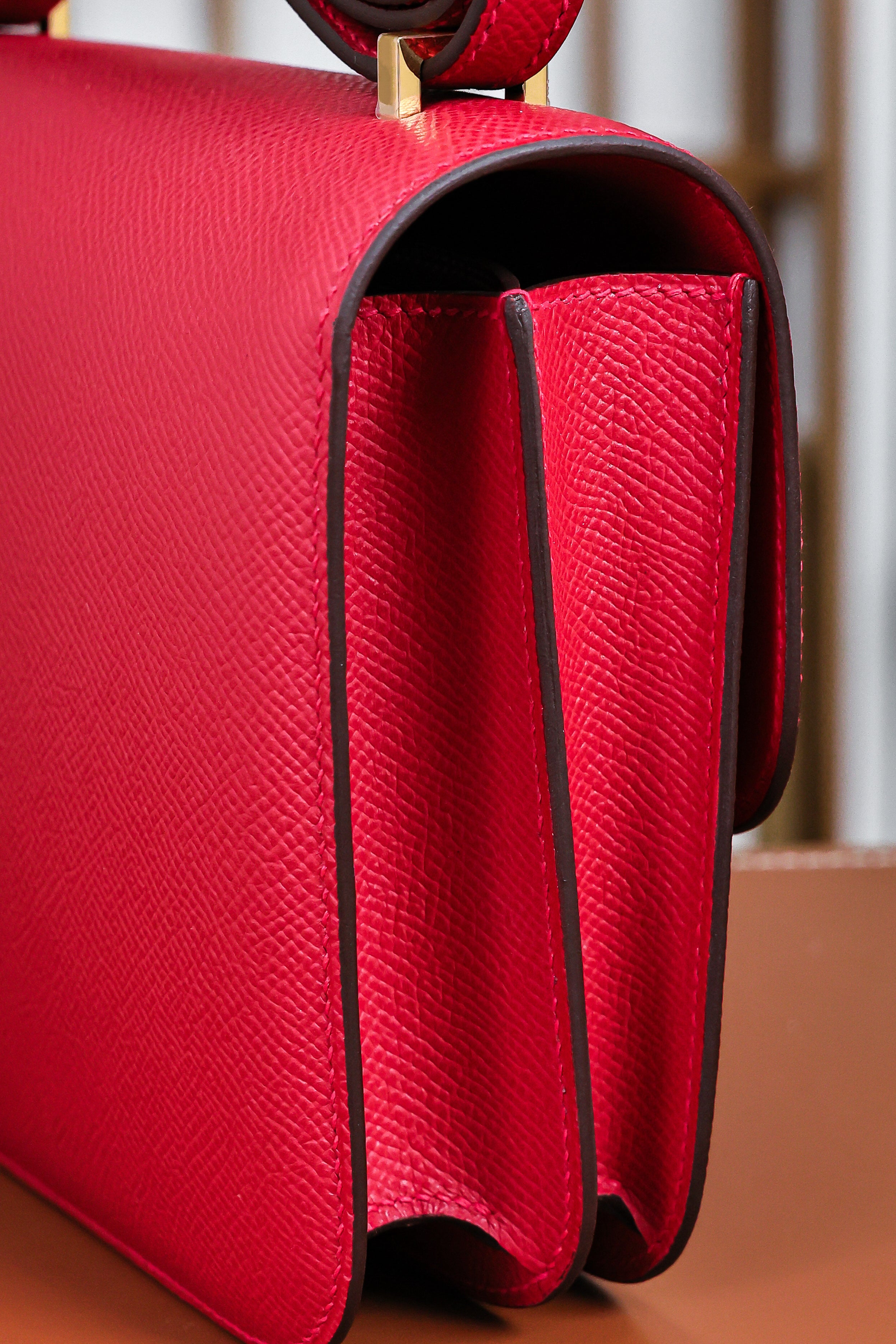 Constance- All Handmade Golden / Sliver Hardware  Rouge Casaque Ep eather