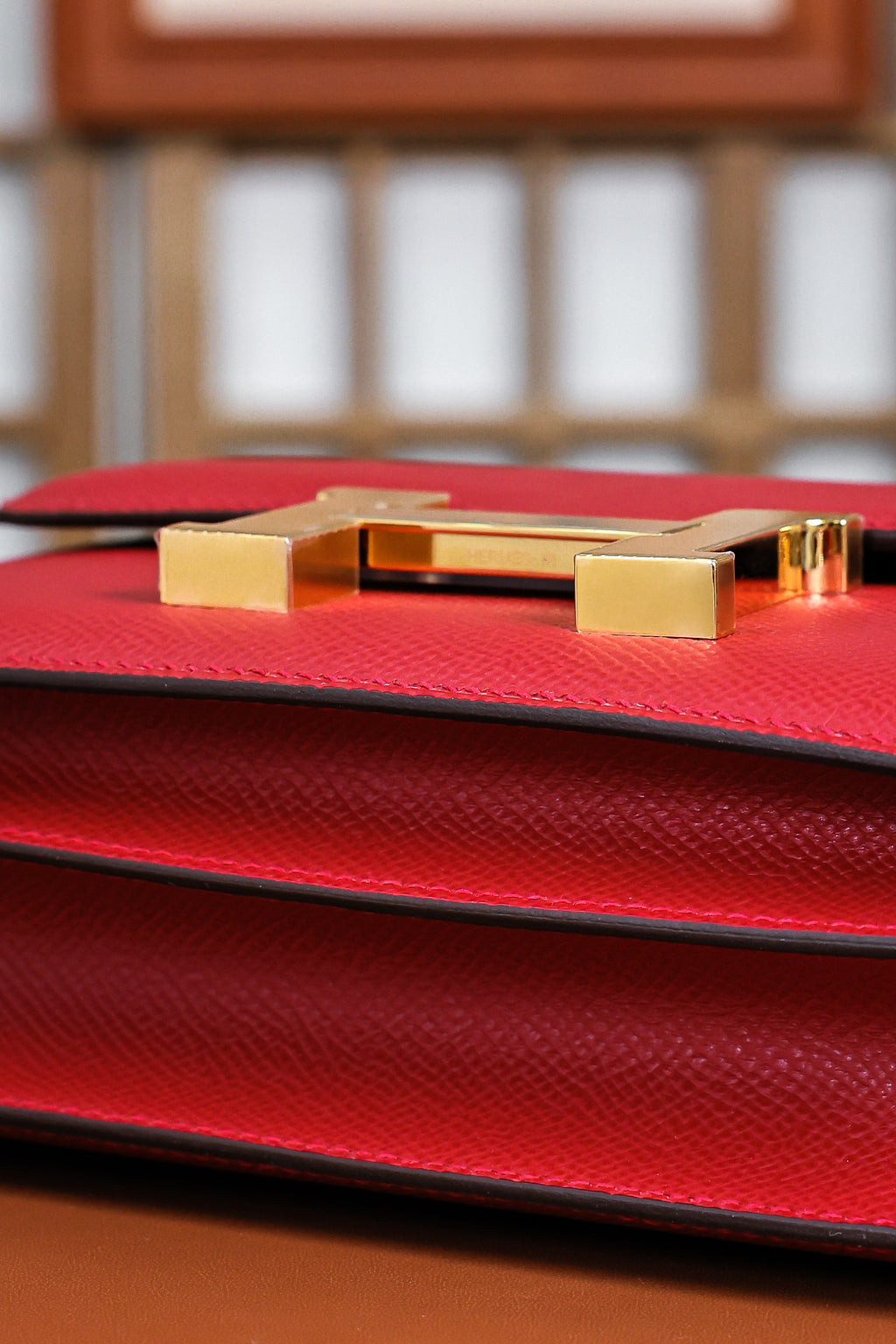 Constance- All Handmade Golden / Sliver Hardware  Rouge Casaque Ep eather