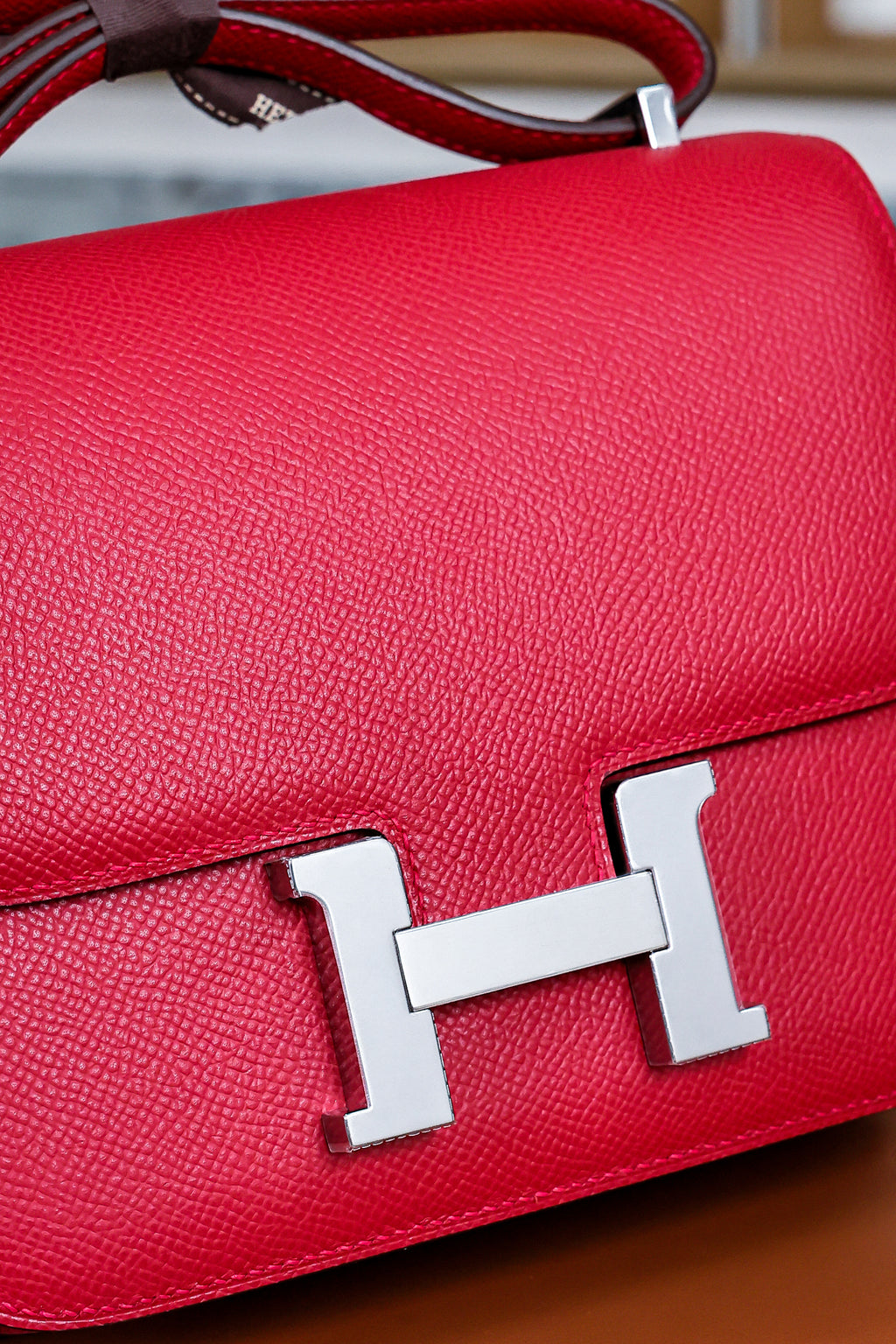 Constance- All Handmade Golden / Sliver Hardware  Rouge Casaque Ep eather