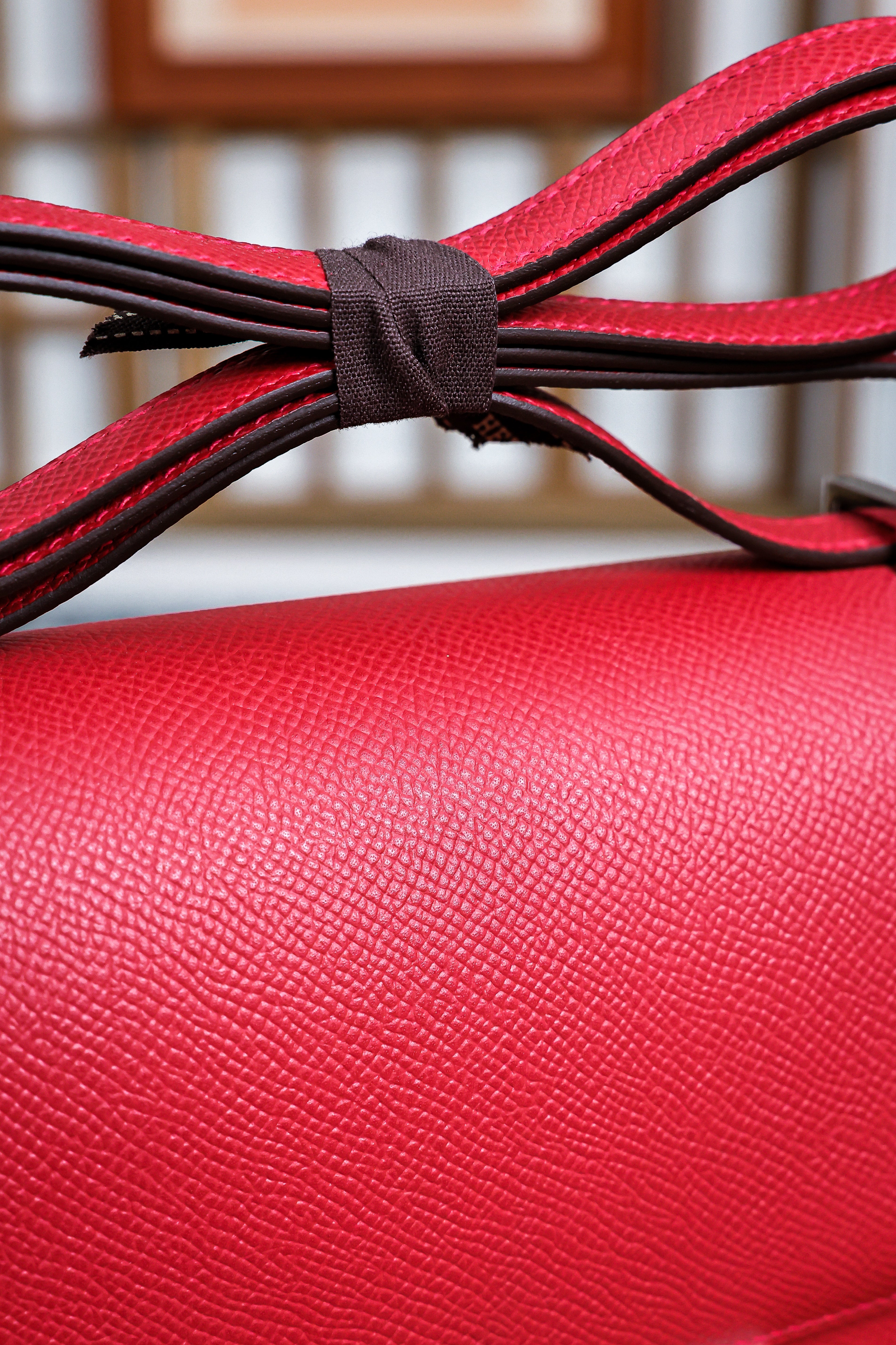 Constance- All Handmade Golden / Sliver Hardware  Rouge Casaque Ep eather