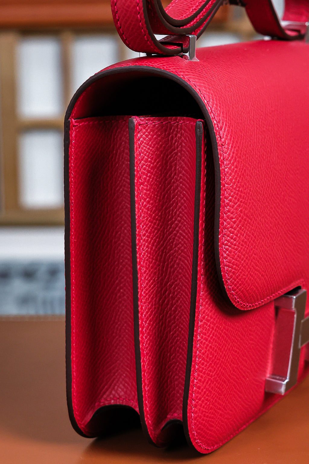 Constance- All Handmade Golden / Sliver Hardware  Rouge Casaque Ep eather