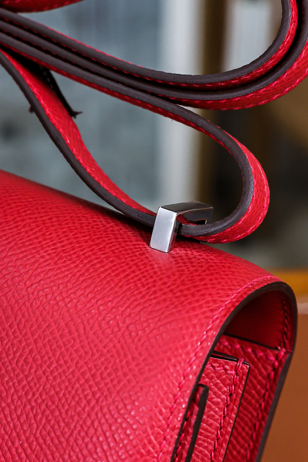 Constance- All Handmade Golden / Sliver Hardware  Rouge Casaque Ep eather