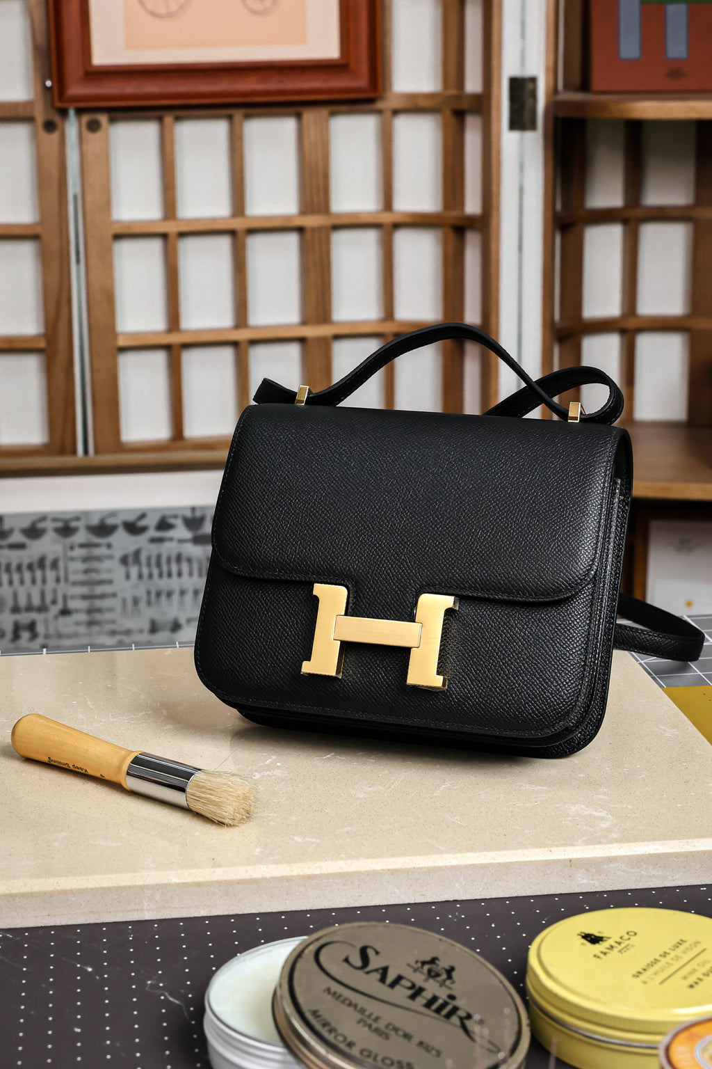 Constance- All Handmade Golden / Sliver Hardware Nior Ep leather