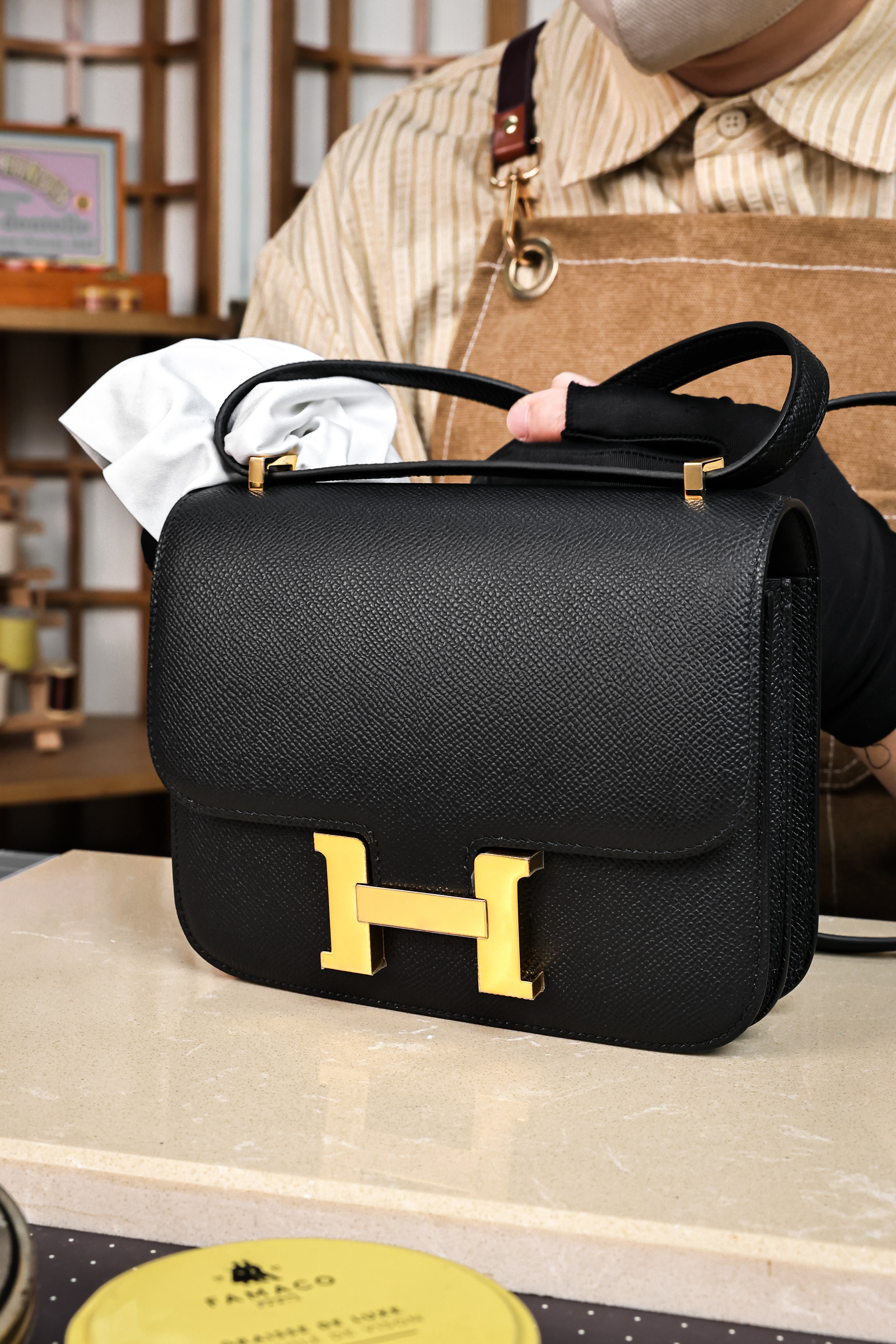 Constance- All Handmade Golden / Sliver Hardware Nior Ep leather