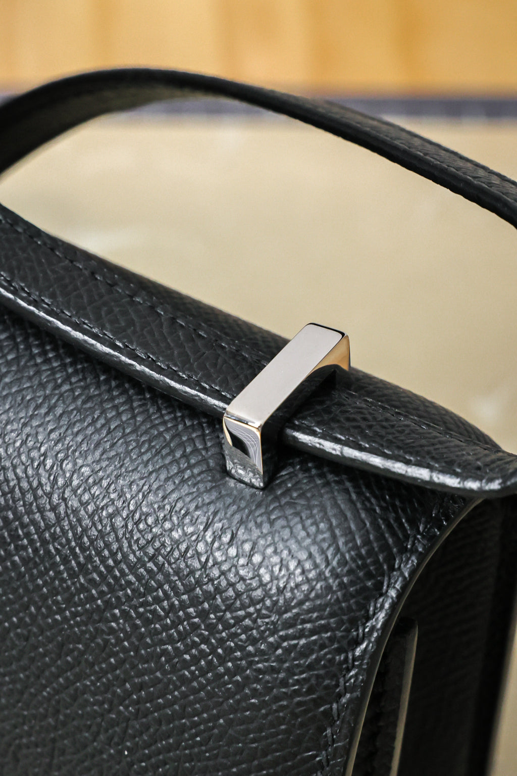 Constance- All Handmade Golden / Sliver  Noirep leather