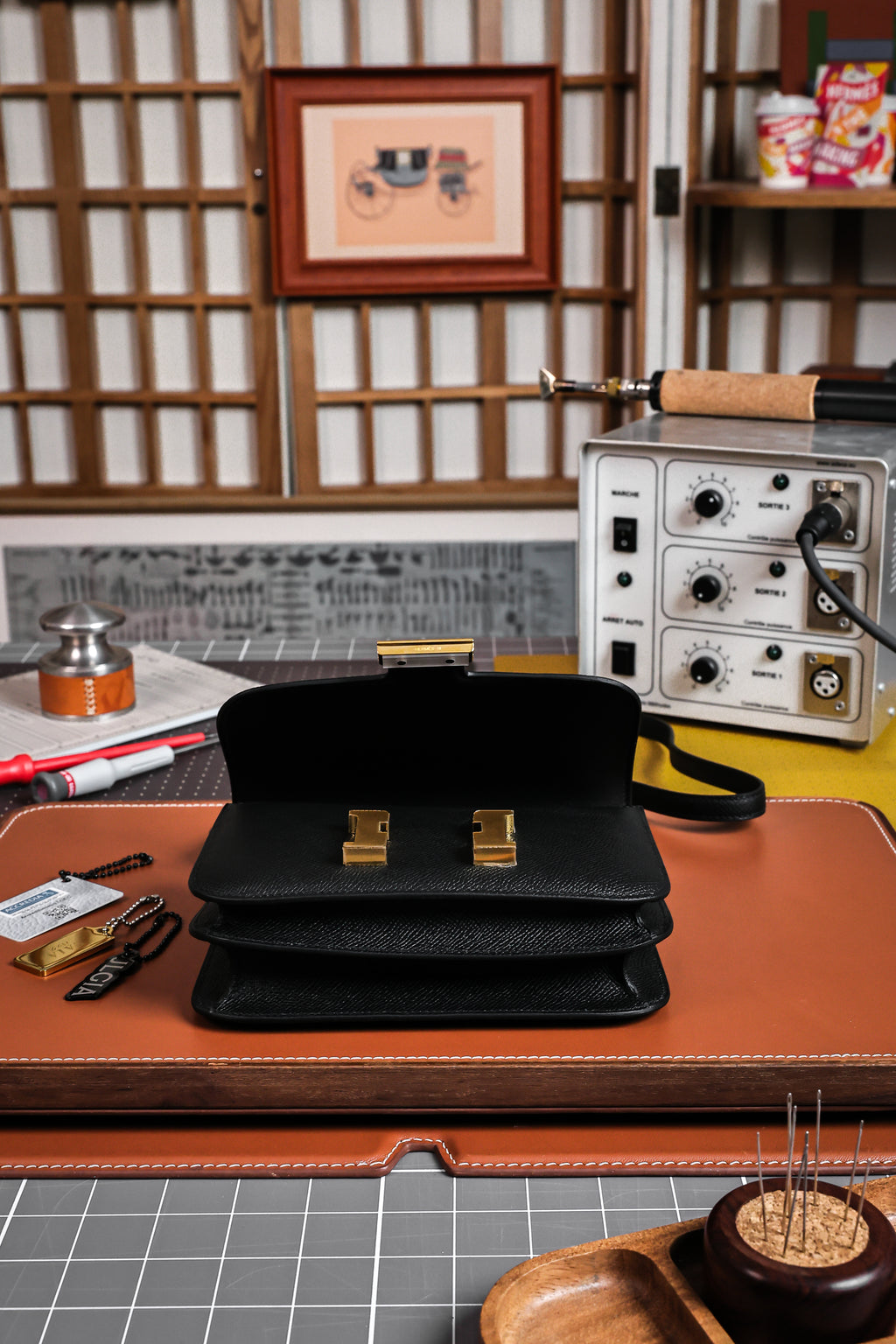 Constance- All Handmade Golden / Sliver Hardware Nior Ep leather