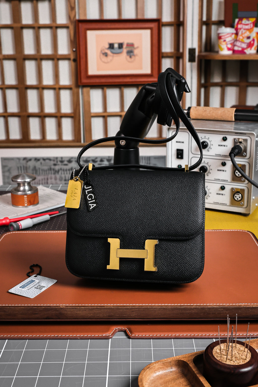 Constance- All Handmade Golden / Sliver Hardware Nior Ep leather