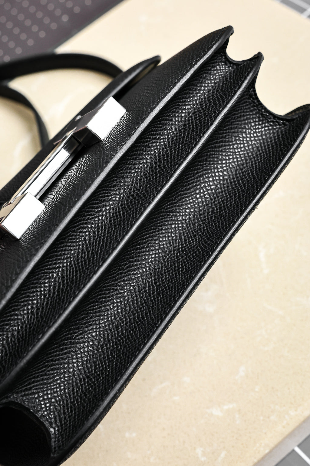 Constance- All Handmade Golden / Sliver Hardware  Noir Ep eather