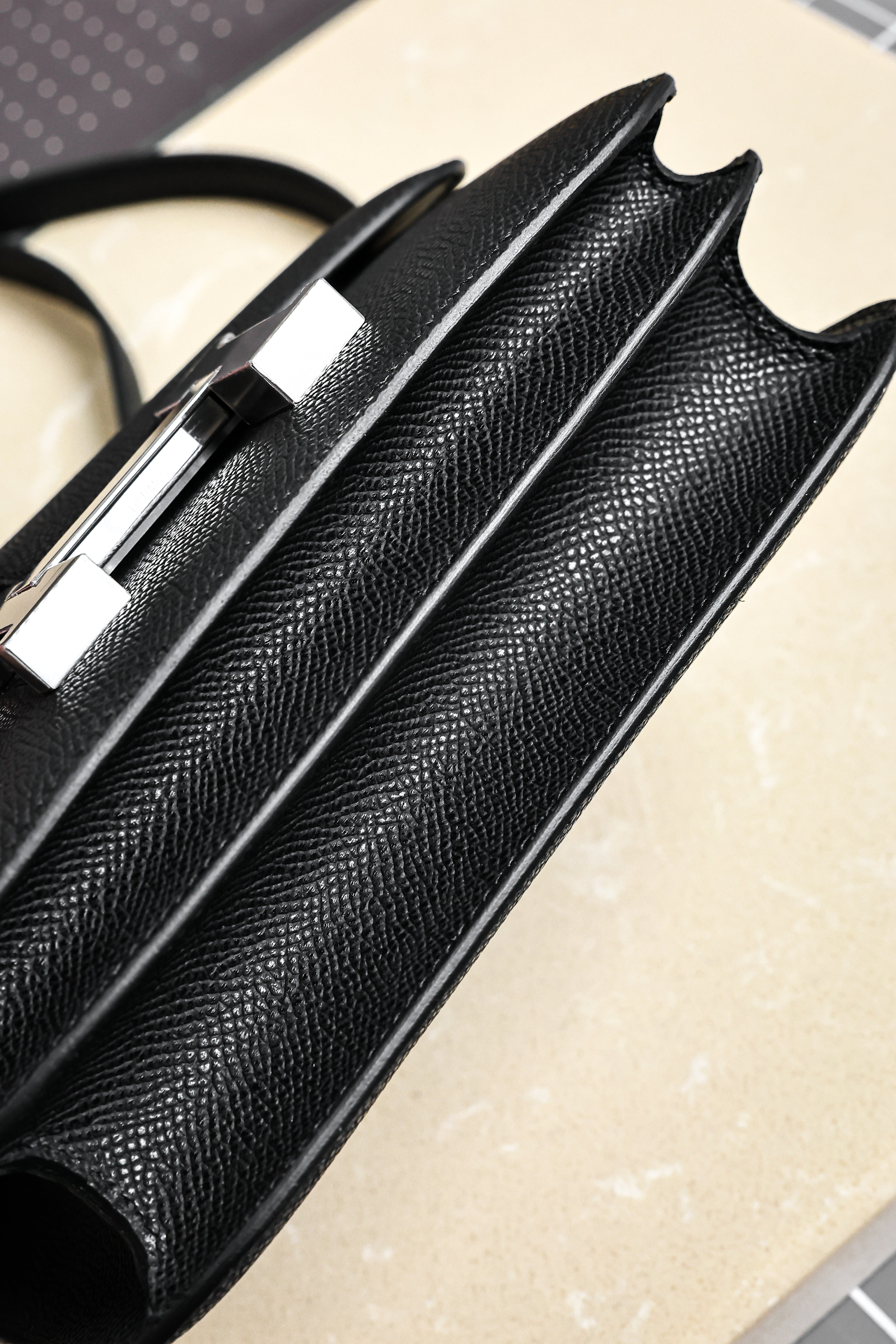 Constance- All Handmade Golden / Sliver Hardware  Noir Ep eather