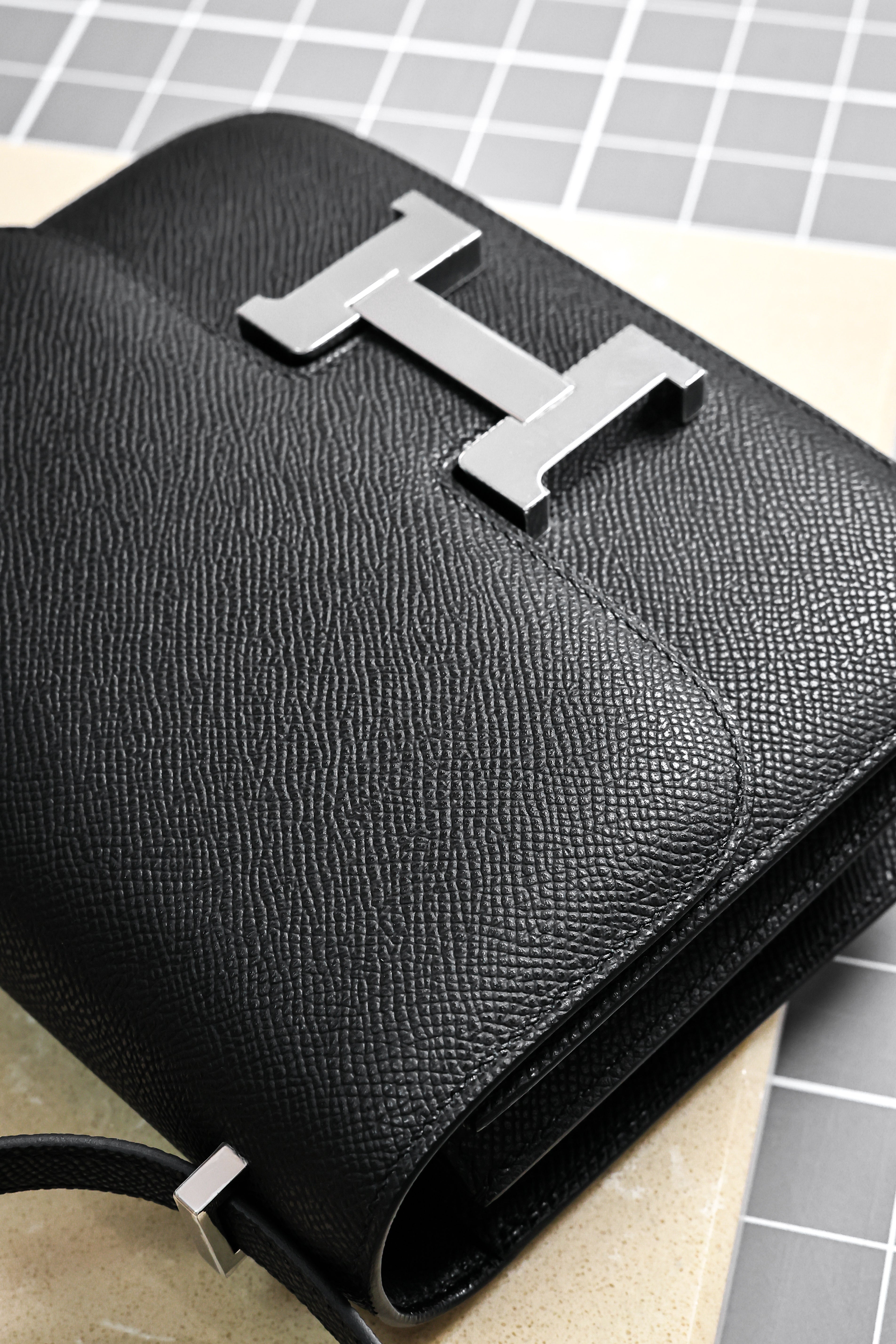 Constance- All Handmade Golden / Sliver Hardware  Noir Ep eather