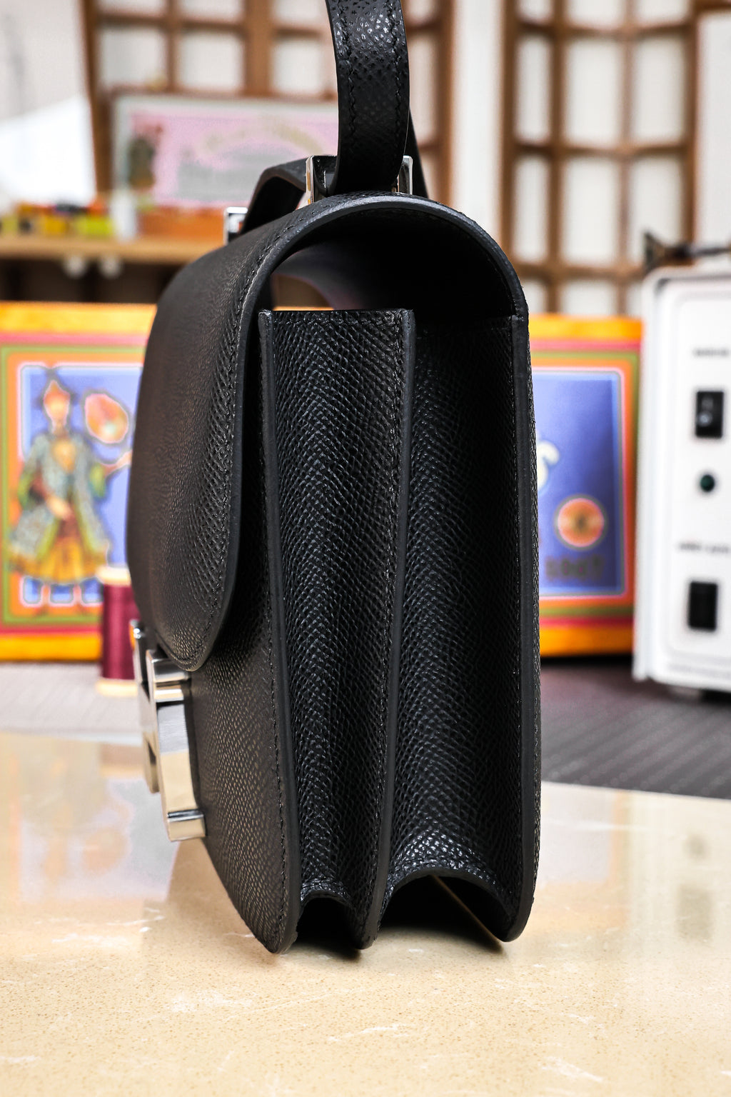 Constance- All Handmade Golden / Sliver Hardware  Noir Ep eather