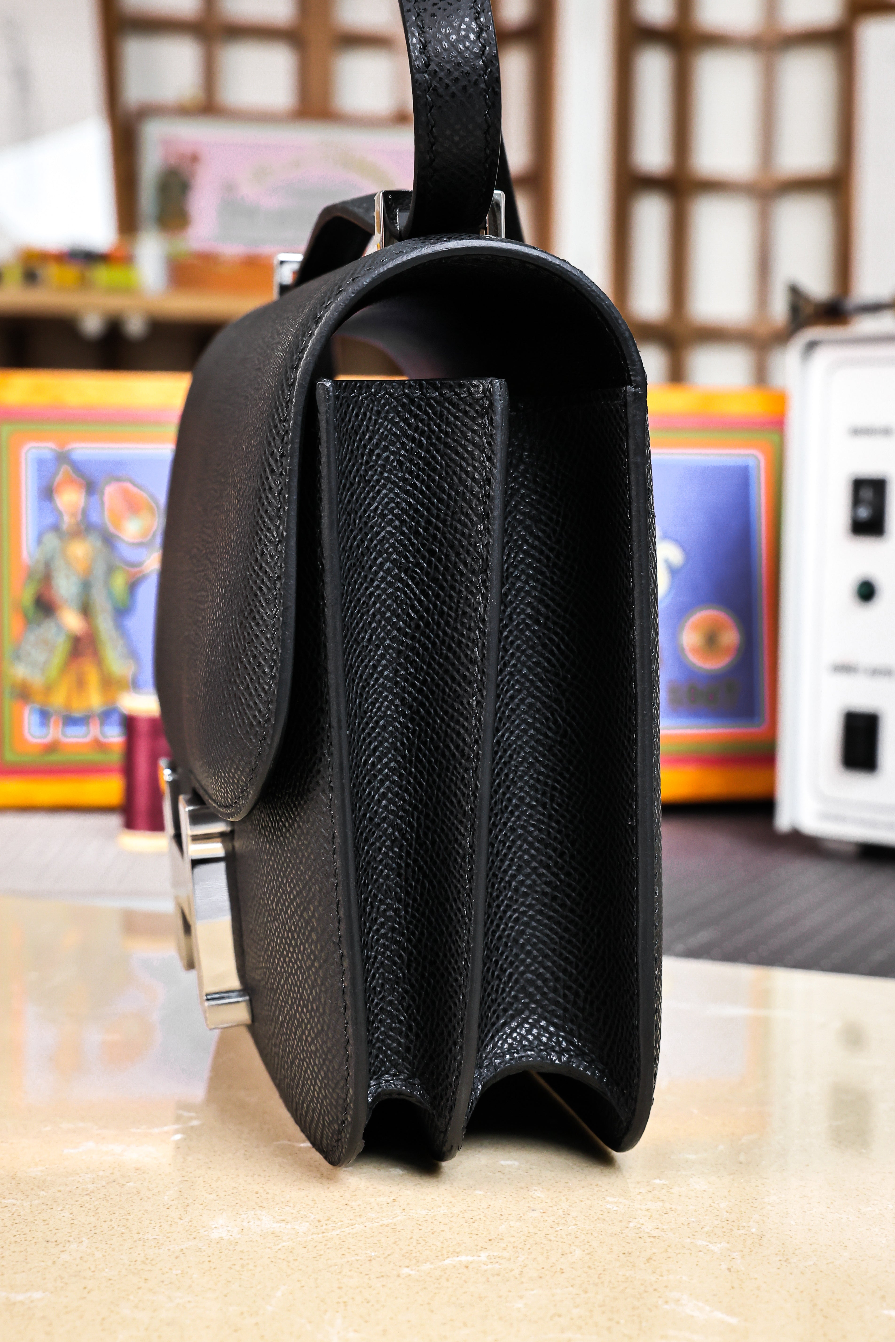 Constance- All Handmade Golden / Sliver Hardware  Noir Ep eather