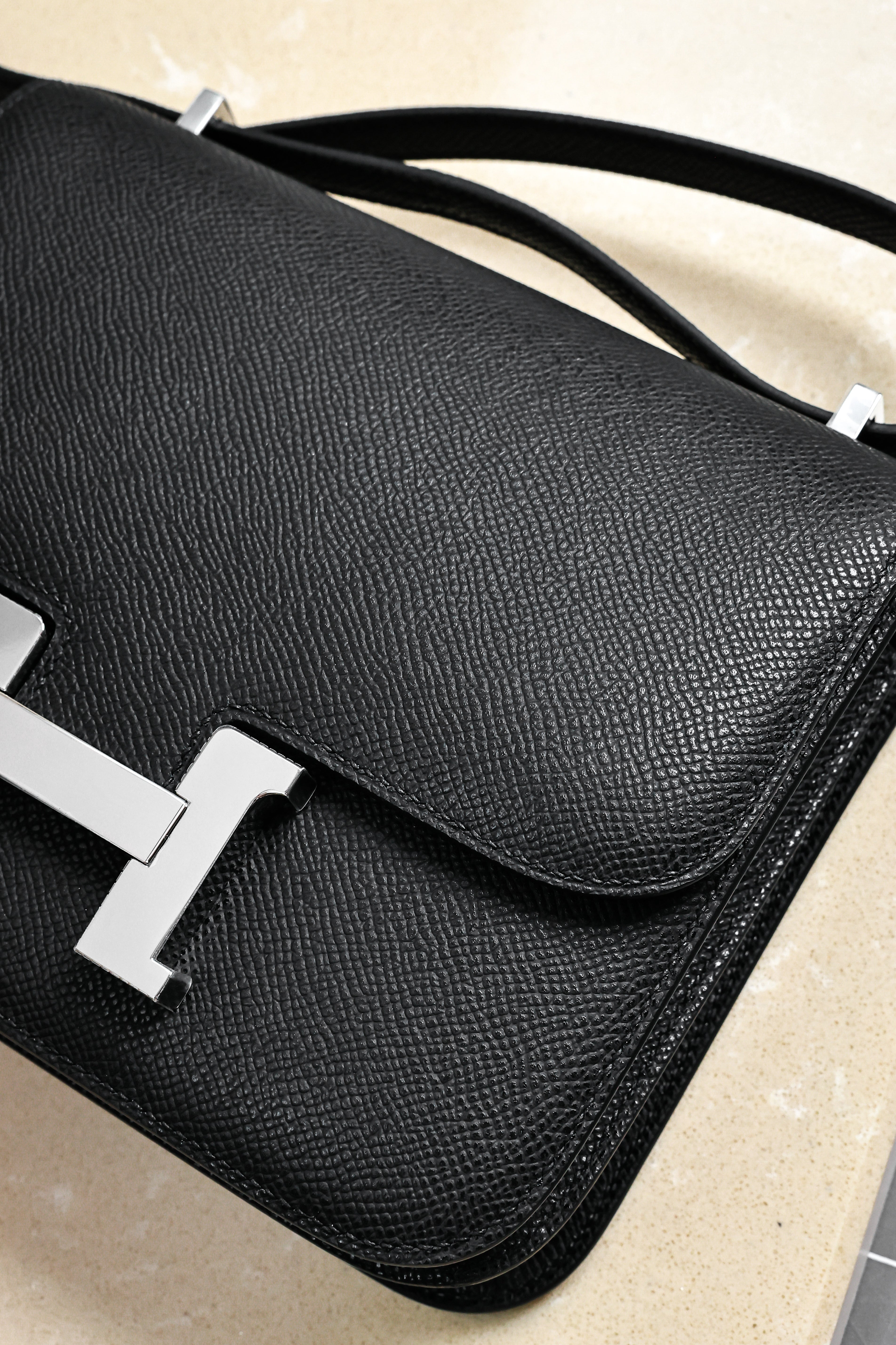 Constance- All Handmade Golden / Sliver Hardware  Noir Ep eather