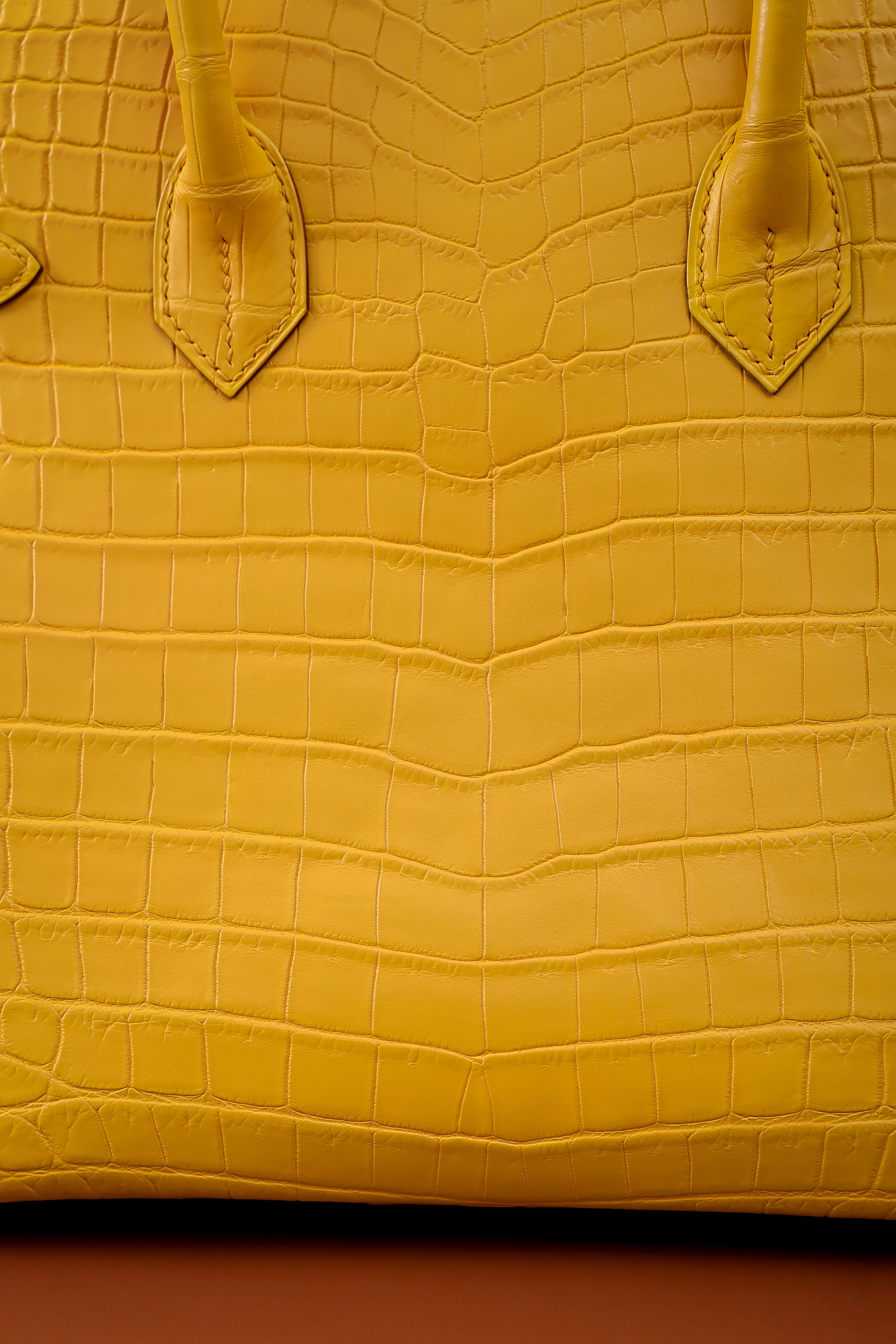 BK-2024 All Handmade Golden / Sliver Hardware Miel Matte Nile crocodile leather