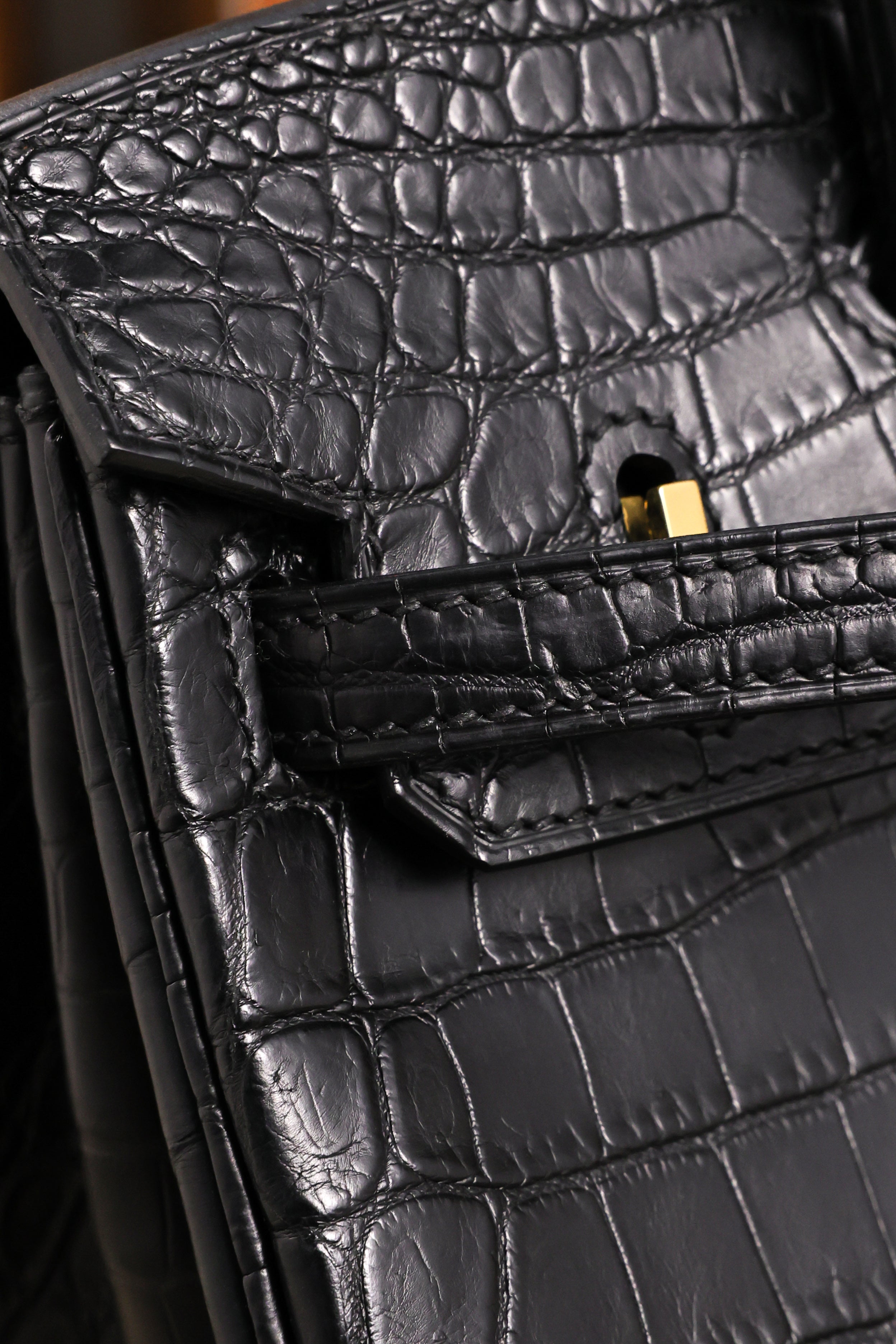 BK-2024 All Handmade Golden / Sliver Hardware Nior Matte Nile crocodile leather