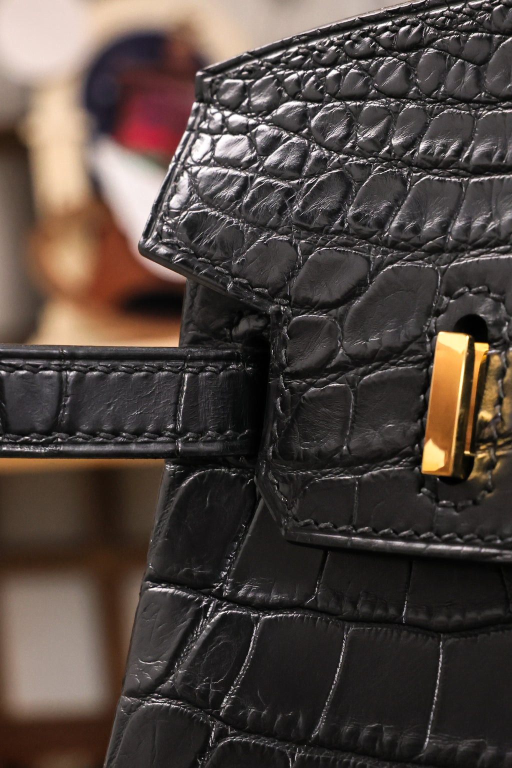 BK-2024 All Handmade Golden / Sliver Hardware Nior Matte Nile crocodile leather