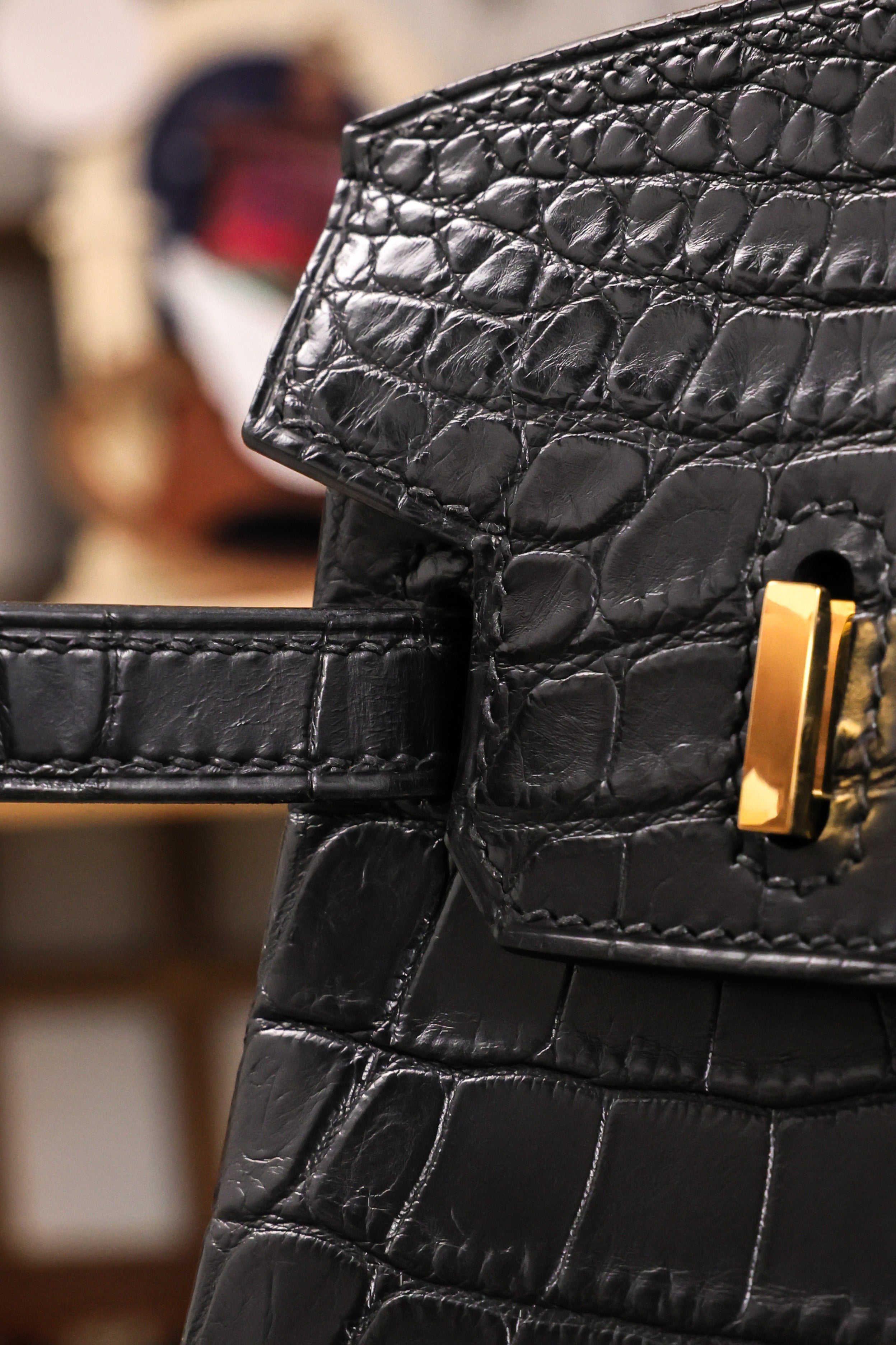 BK-2024 All Handmade Golden / Sliver Hardware Nior Matte Nile crocodile leather