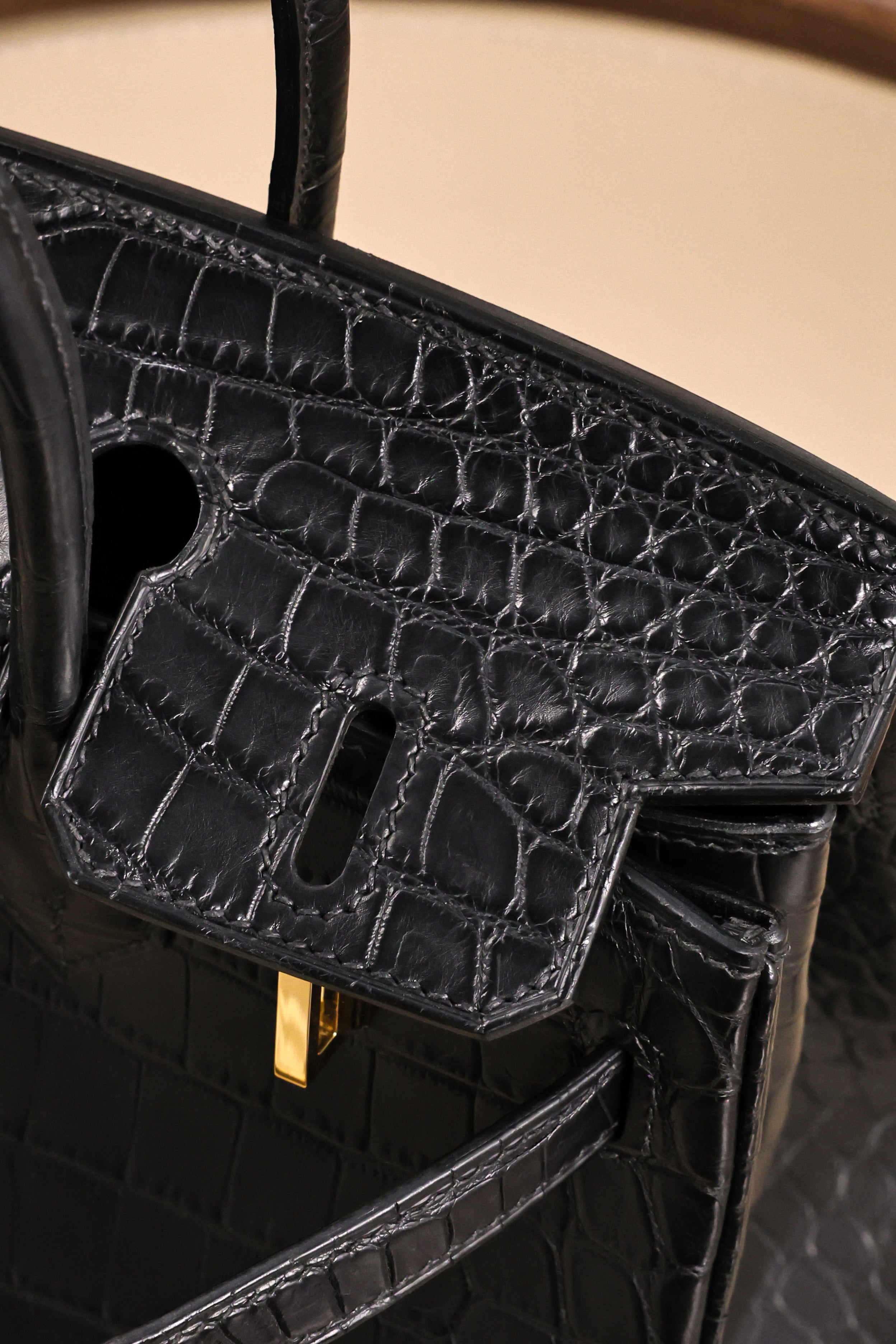BK-2024 All Handmade Golden / Sliver Hardware Nior Matte Nile crocodile leather