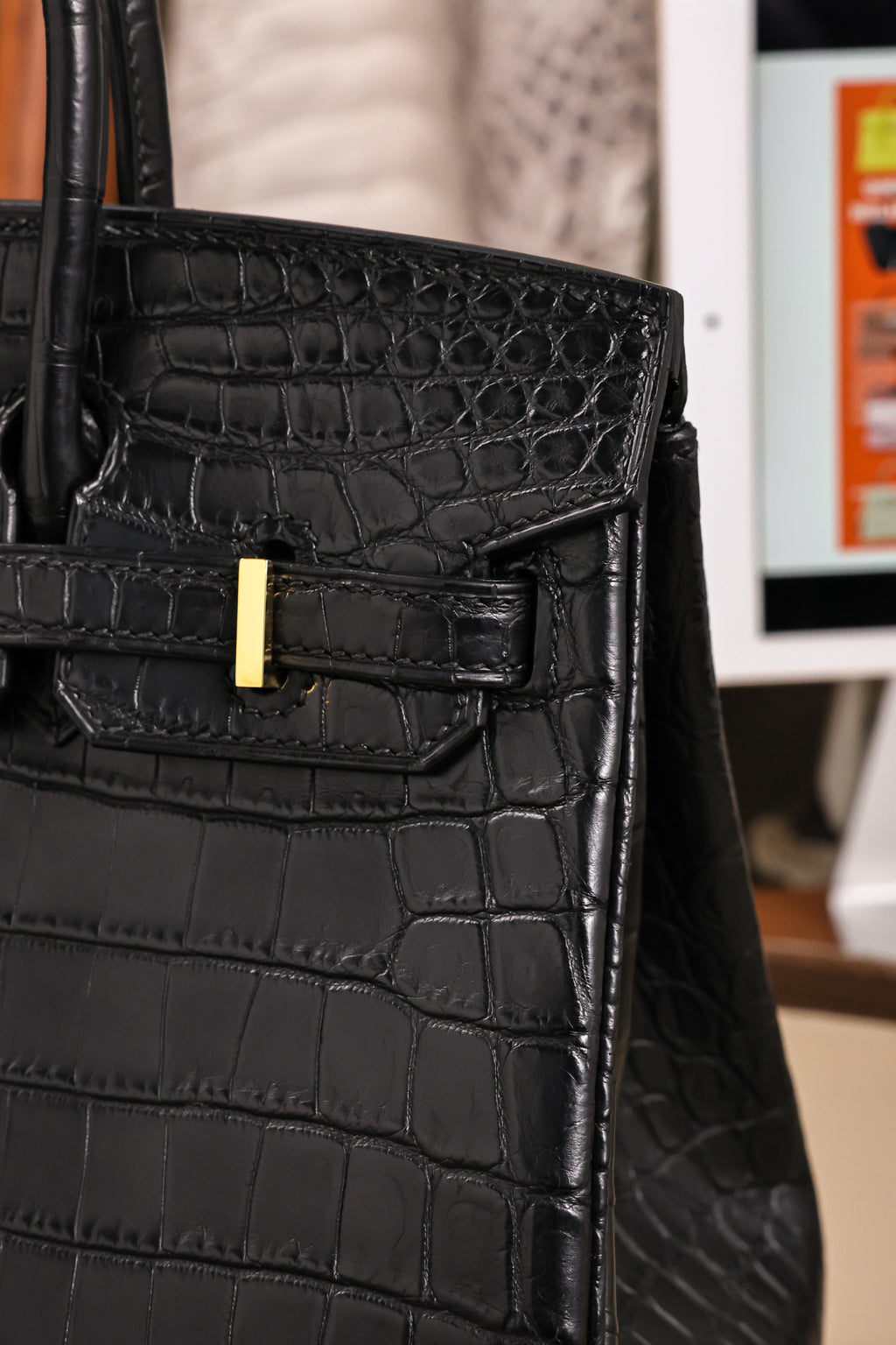 BK-2024 All Handmade Golden / Sliver Hardware Nior Matte Nile crocodile leather