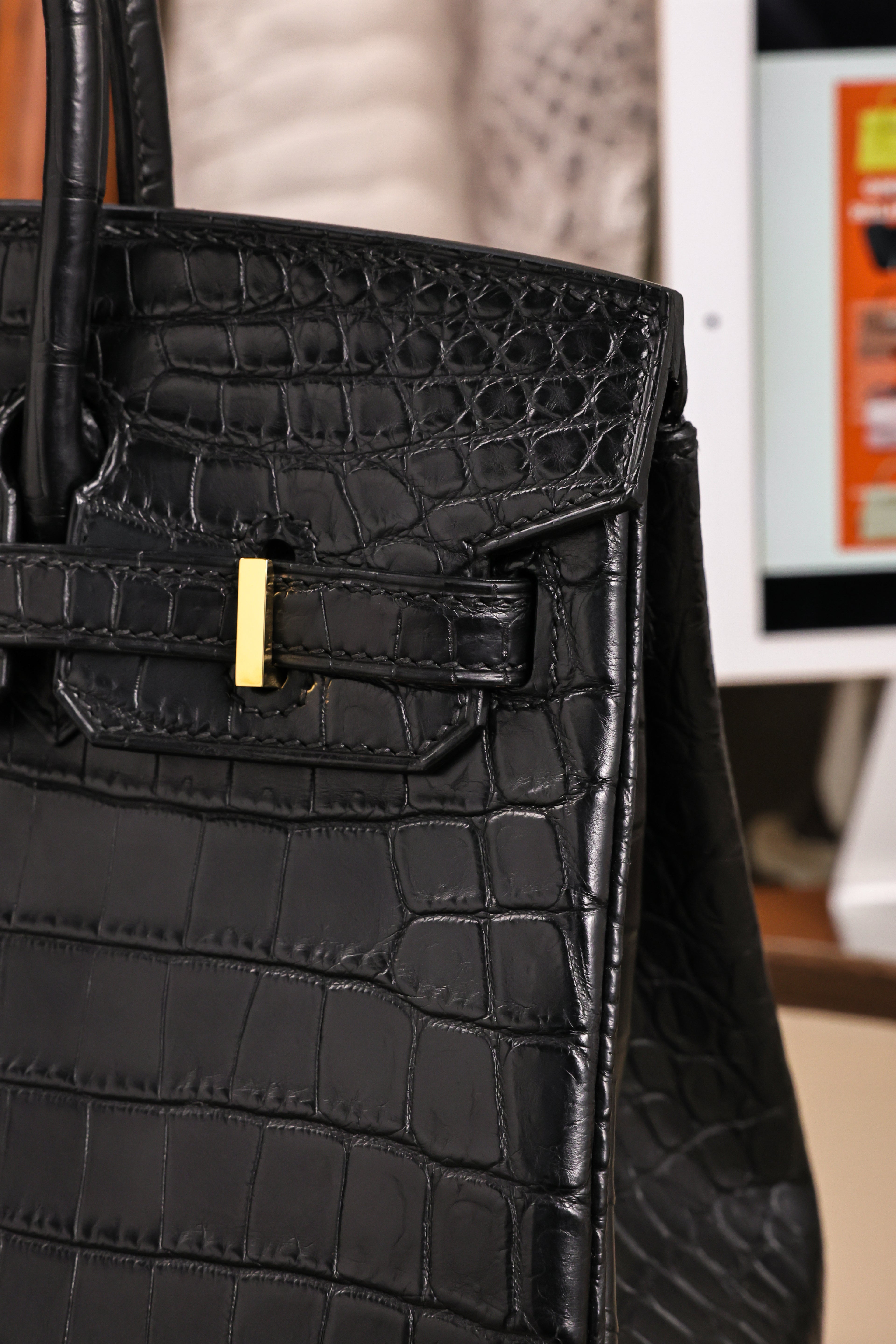 BK-2024 All Handmade Golden / Sliver Hardware Nior Matte Nile crocodile leather