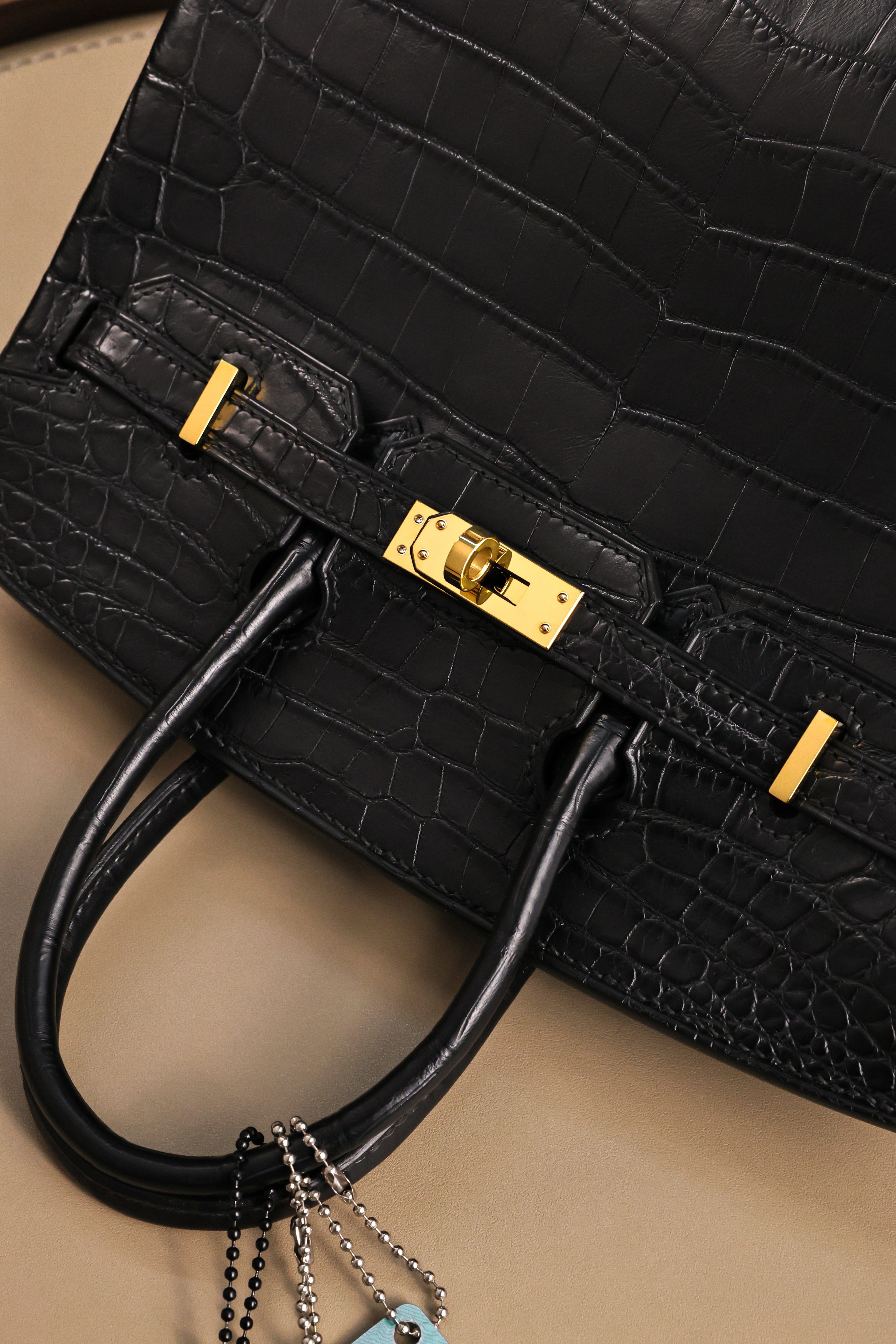 BK-2024 All Handmade Golden / Sliver Hardware Nior Matte Nile crocodile leather
