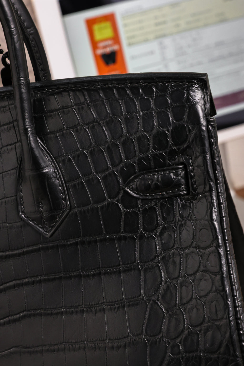 BK-2024 All Handmade Golden / Sliver Hardware Nior Matte Nile crocodile leather