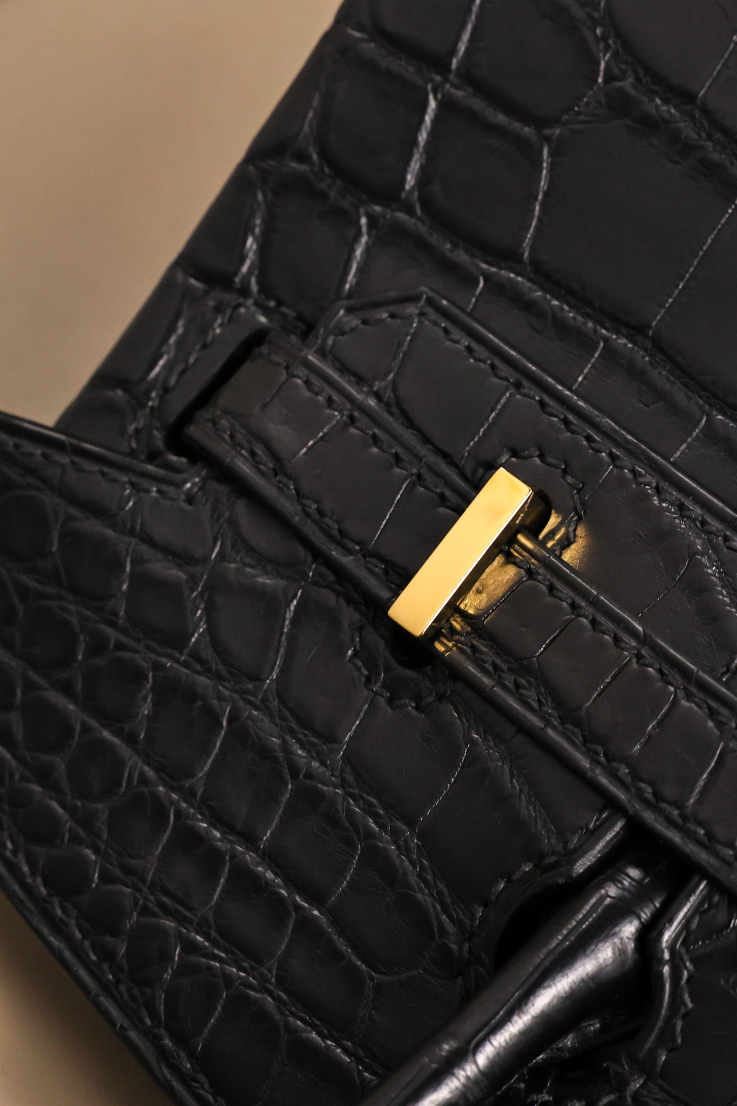 BK-2024 All Handmade Golden / Sliver Hardware Nior Matte Nile crocodile leather