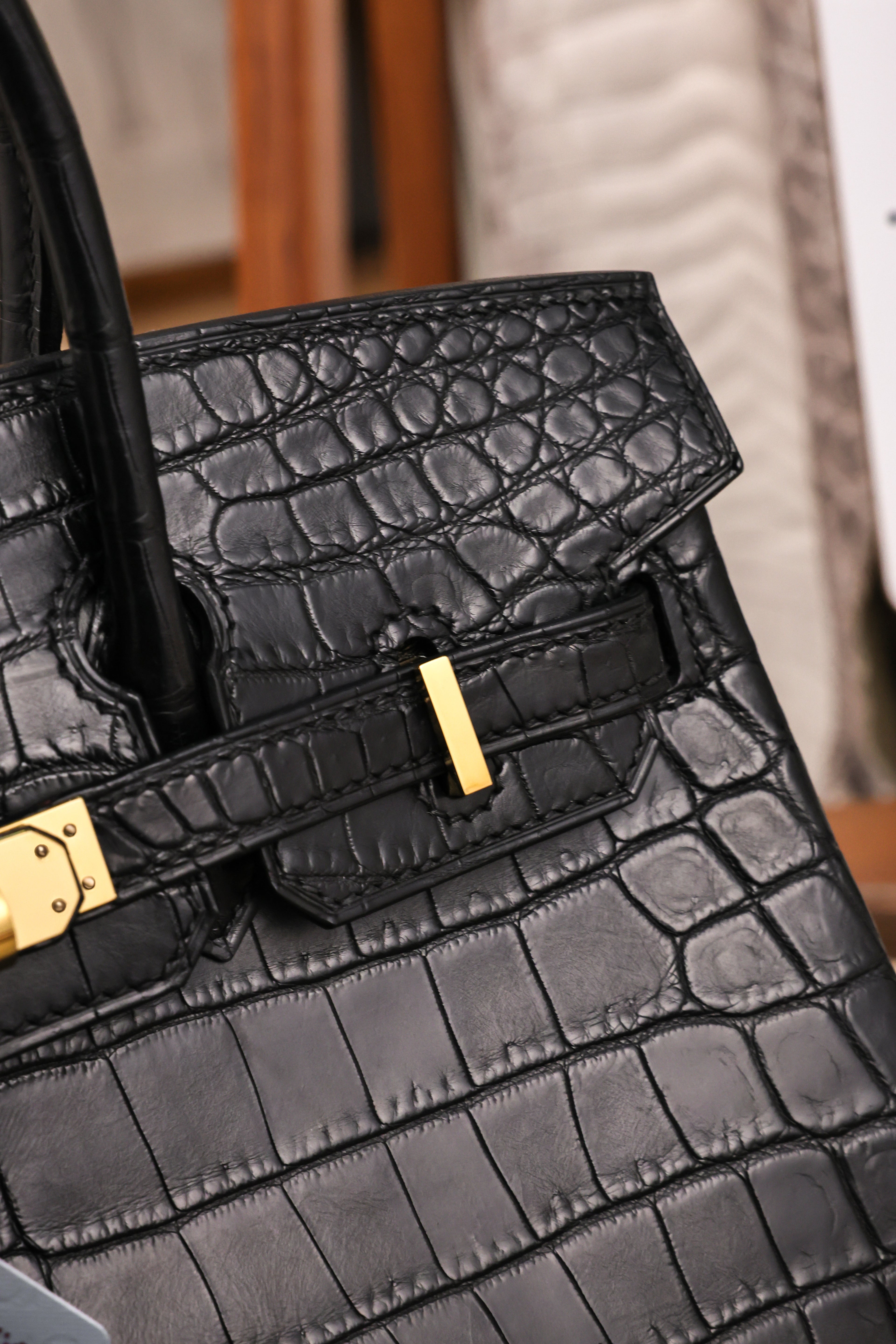 BK-2024 All Handmade Golden / Sliver Hardware Nior Matte Nile crocodile leather