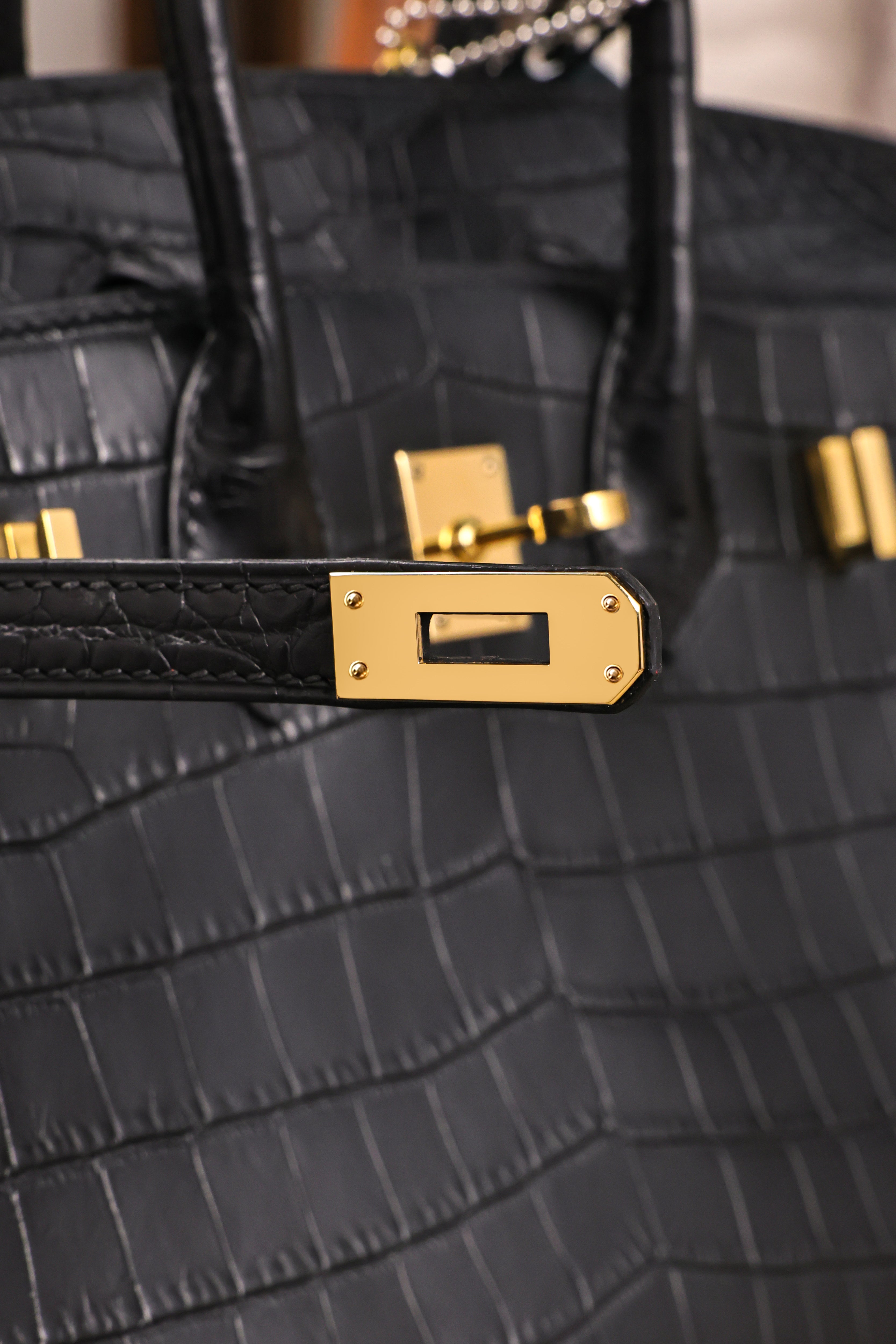 BK-2024 All Handmade Golden / Sliver Hardware Nior Matte Nile crocodile leather