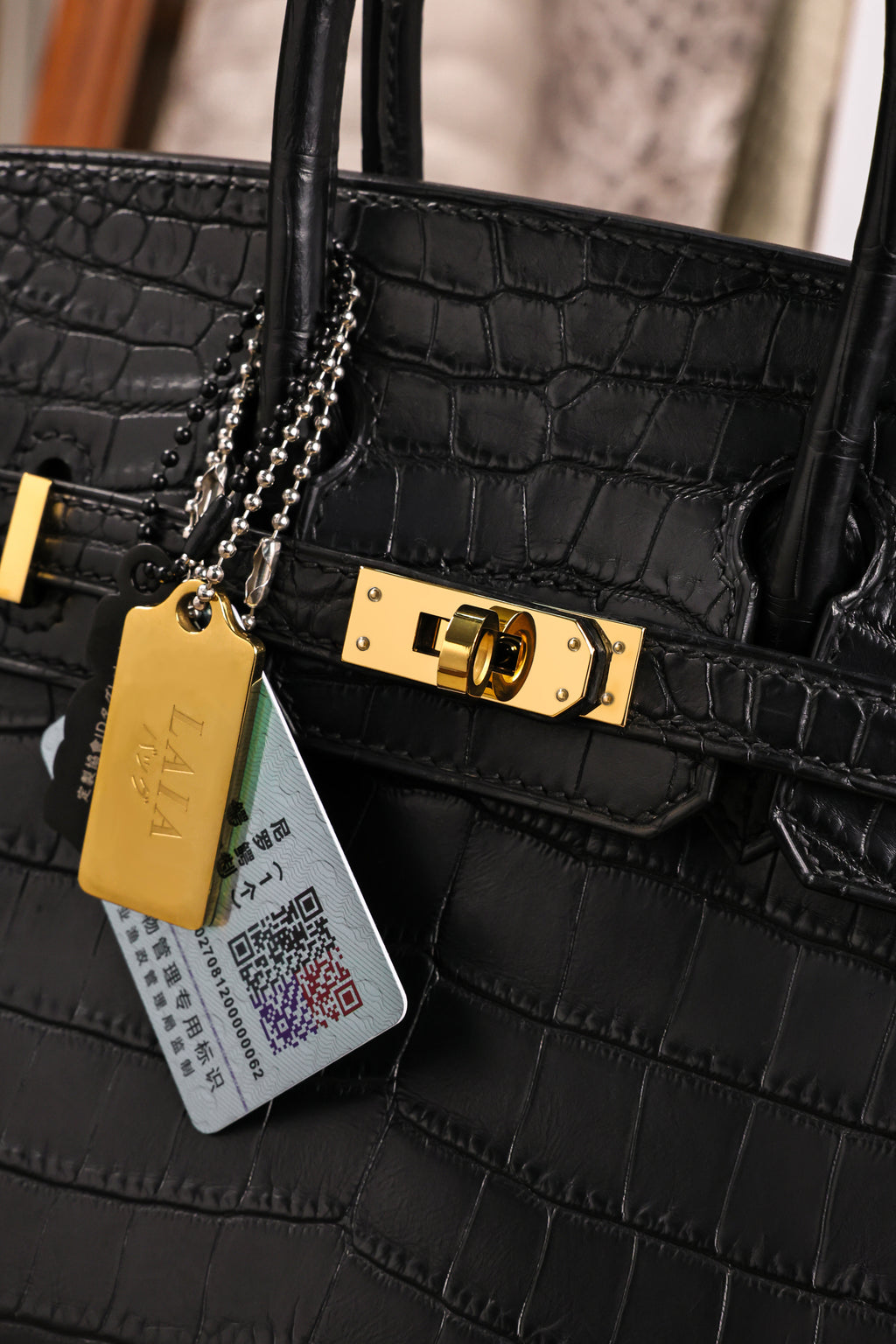 BK-2024 All Handmade Golden / Sliver Hardware Nior Matte Nile crocodile leather
