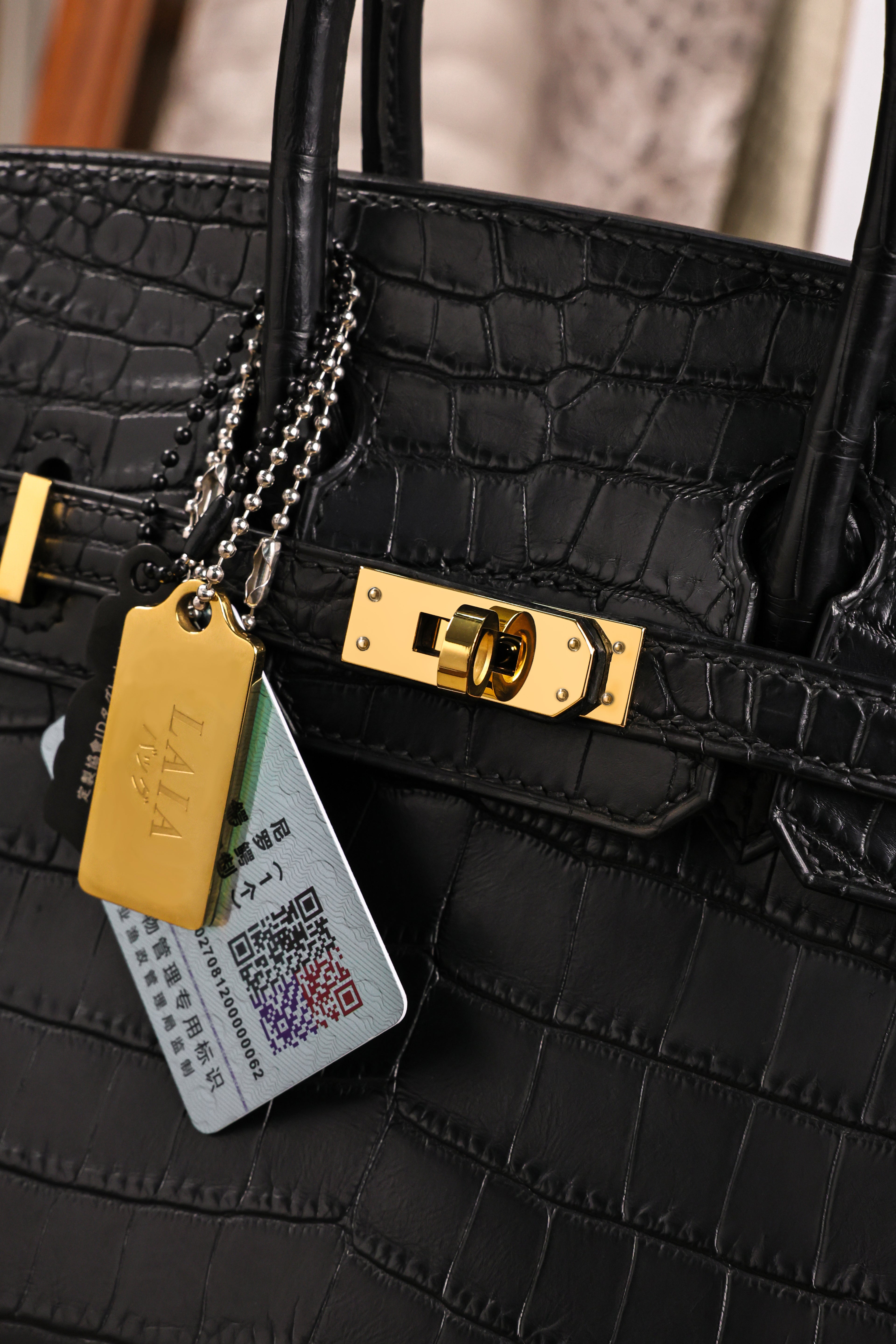 BK-2024 All Handmade Golden / Sliver Hardware Nior Matte Nile crocodile leather