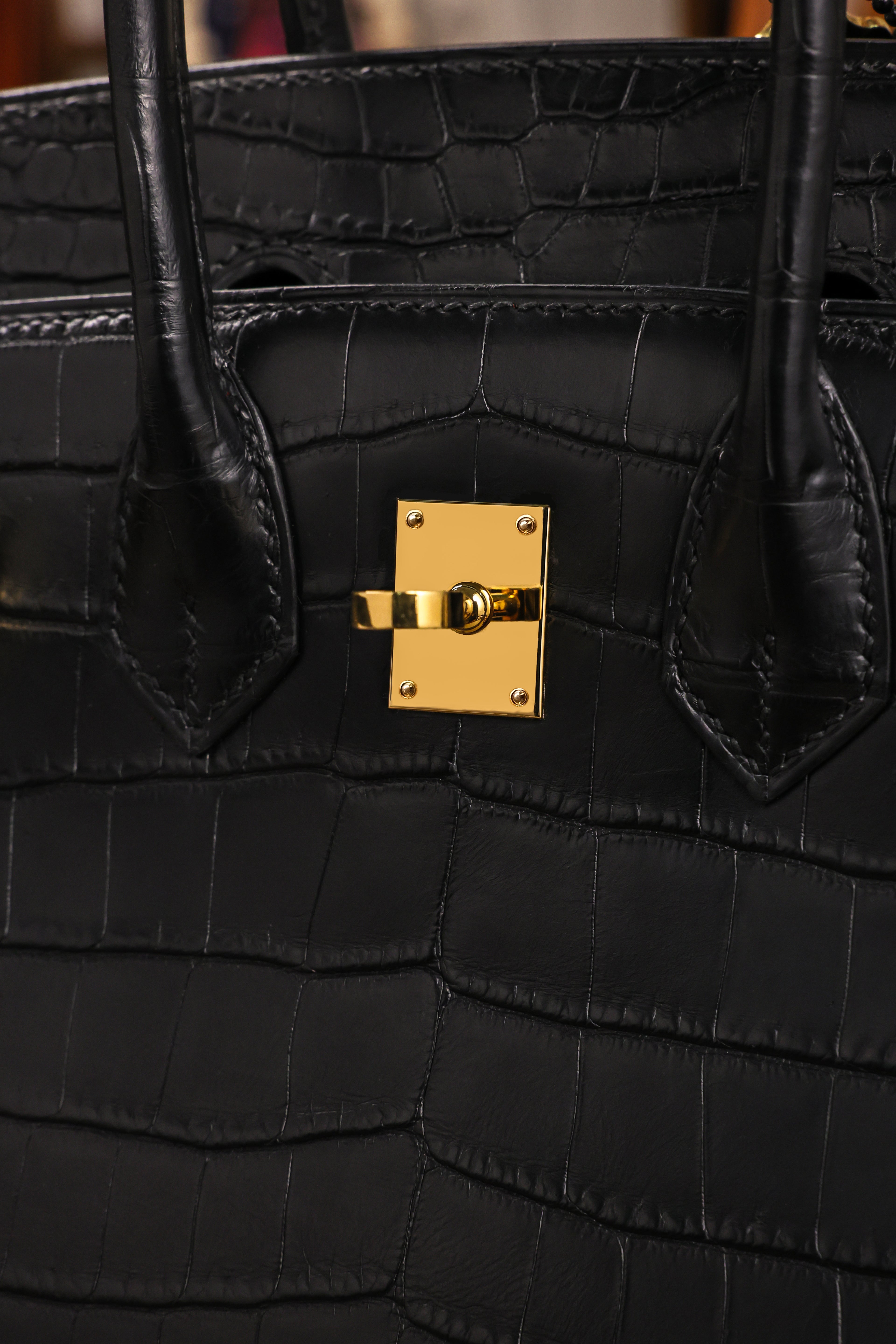 BK-2024 All Handmade Golden / Sliver Hardware Nior Matte Nile crocodile leather