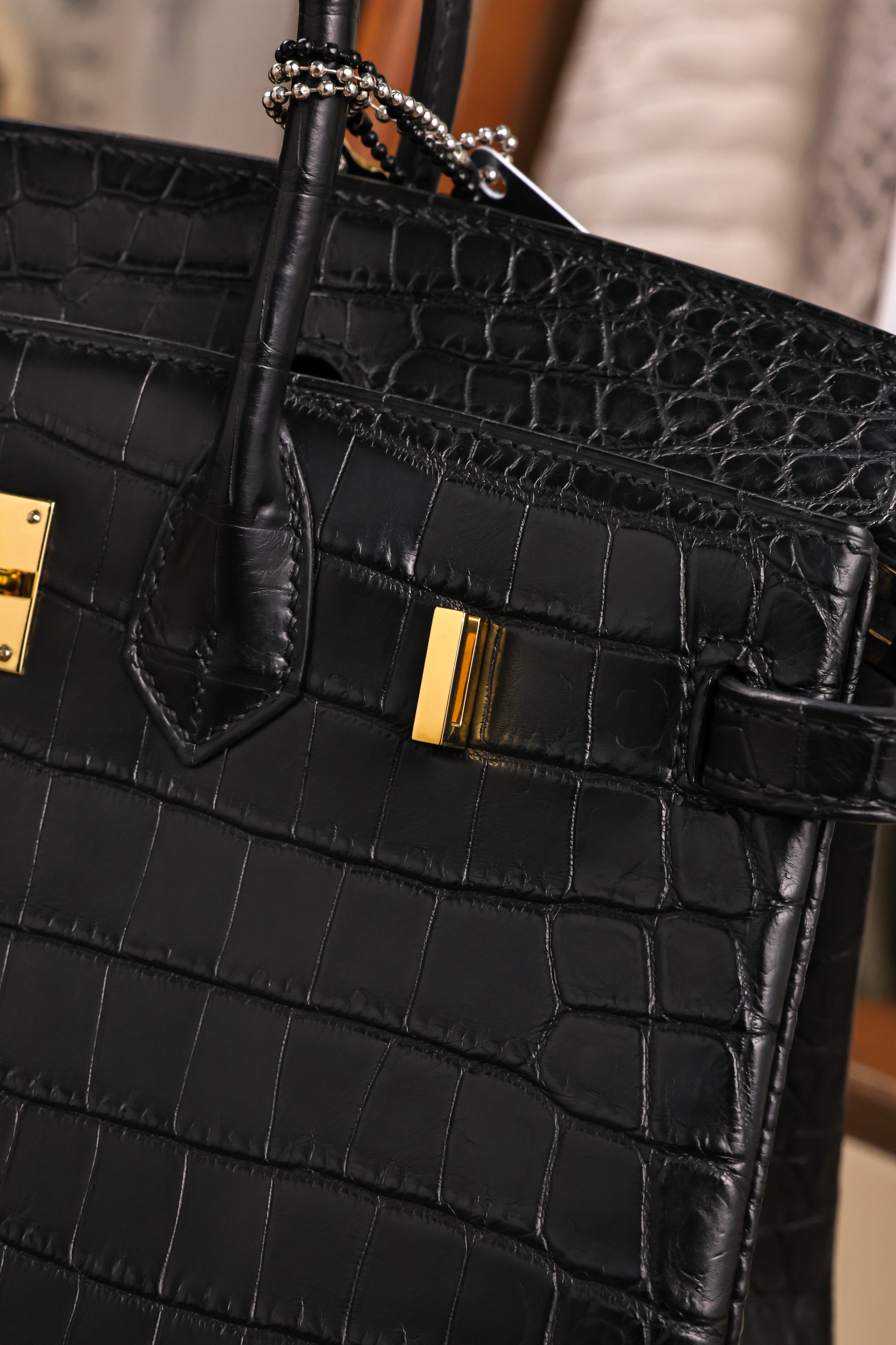 BK-2024 All Handmade Golden / Sliver Hardware Nior Matte Nile crocodile leather