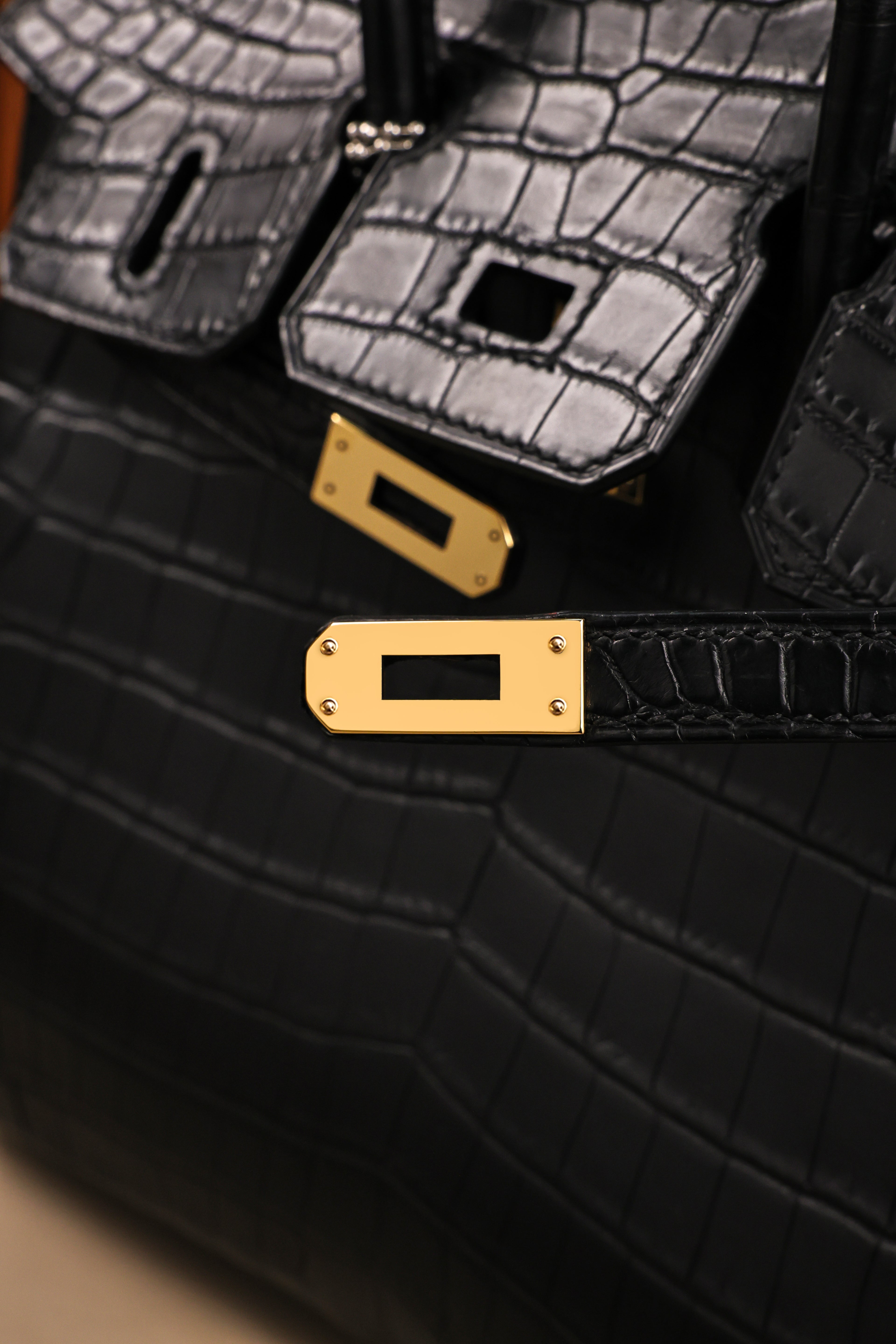 BK-2024 All Handmade Golden / Sliver Hardware Nior Matte Nile crocodile leather
