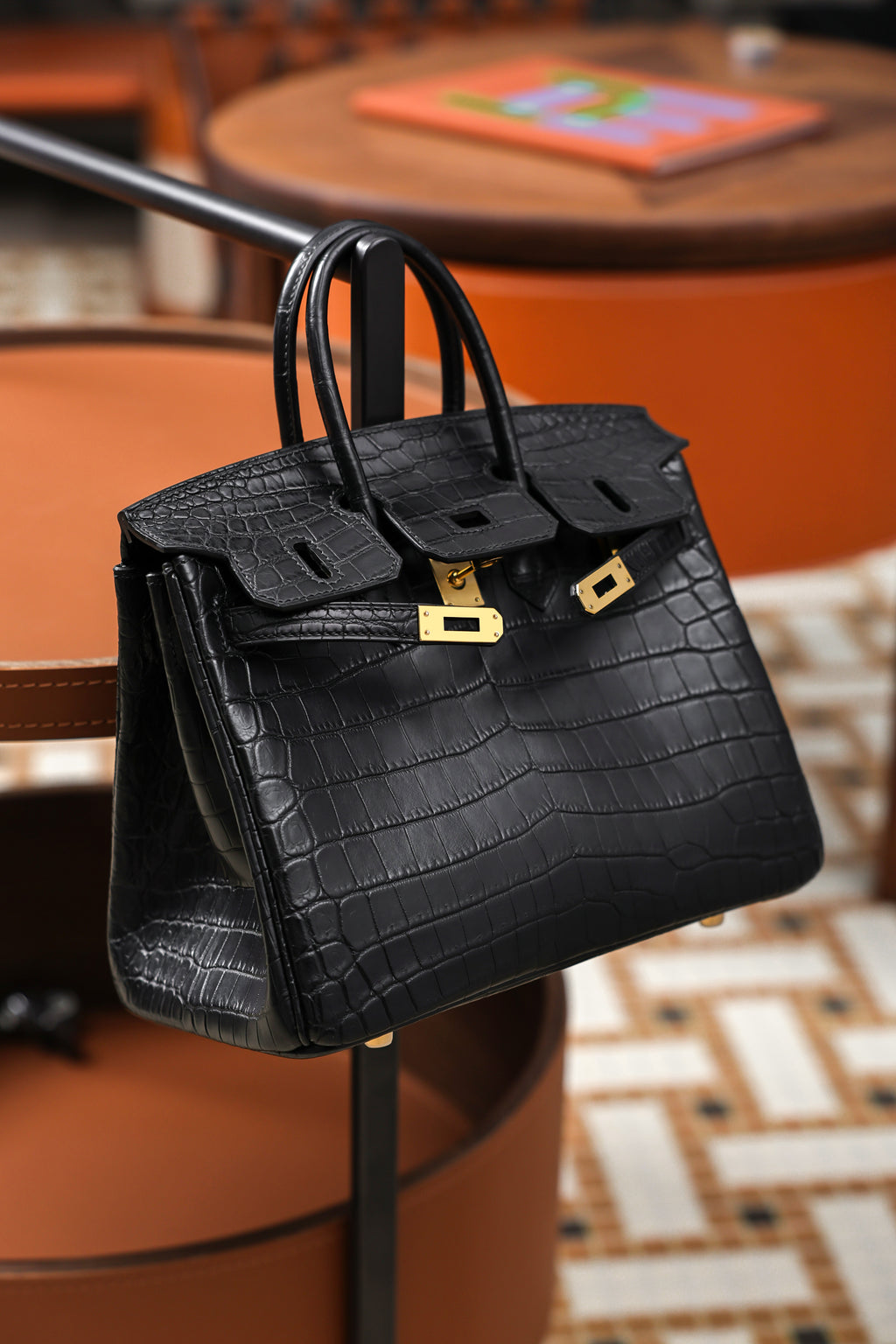 BK-2024 All Handmade Golden / Sliver Hardware Nior Matte Nile crocodile leather