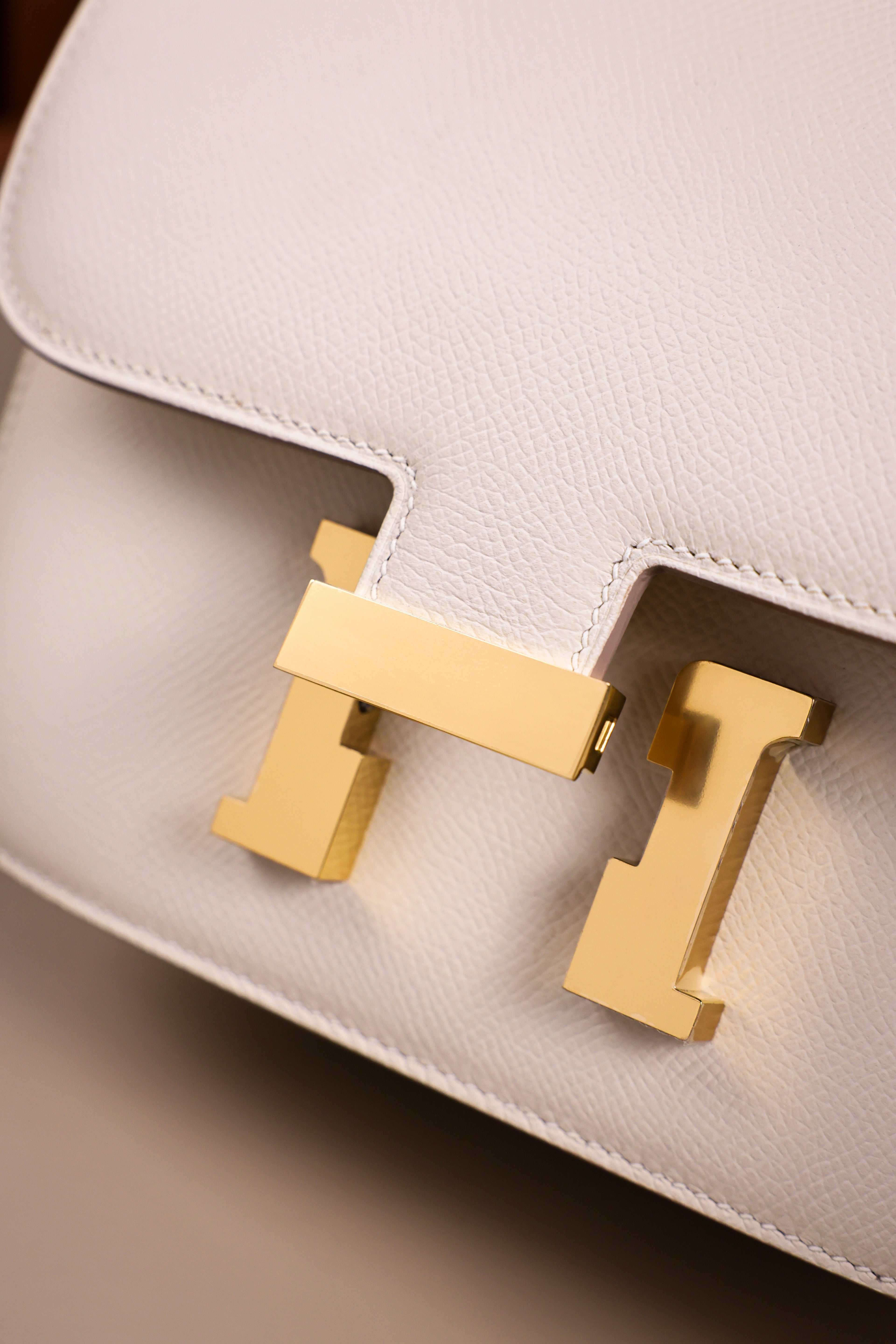 Constance- All Handmade Golden / Sliver Craie  The ep leather