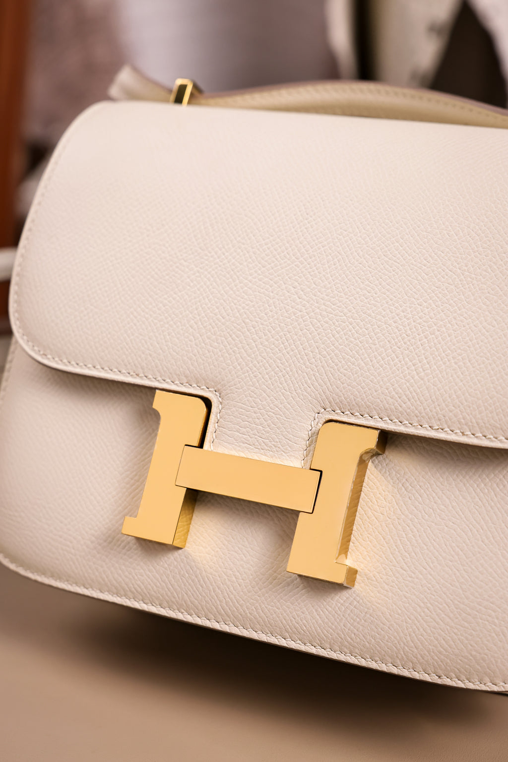 Constance- All Handmade Golden / Sliver Craie  The ep leather