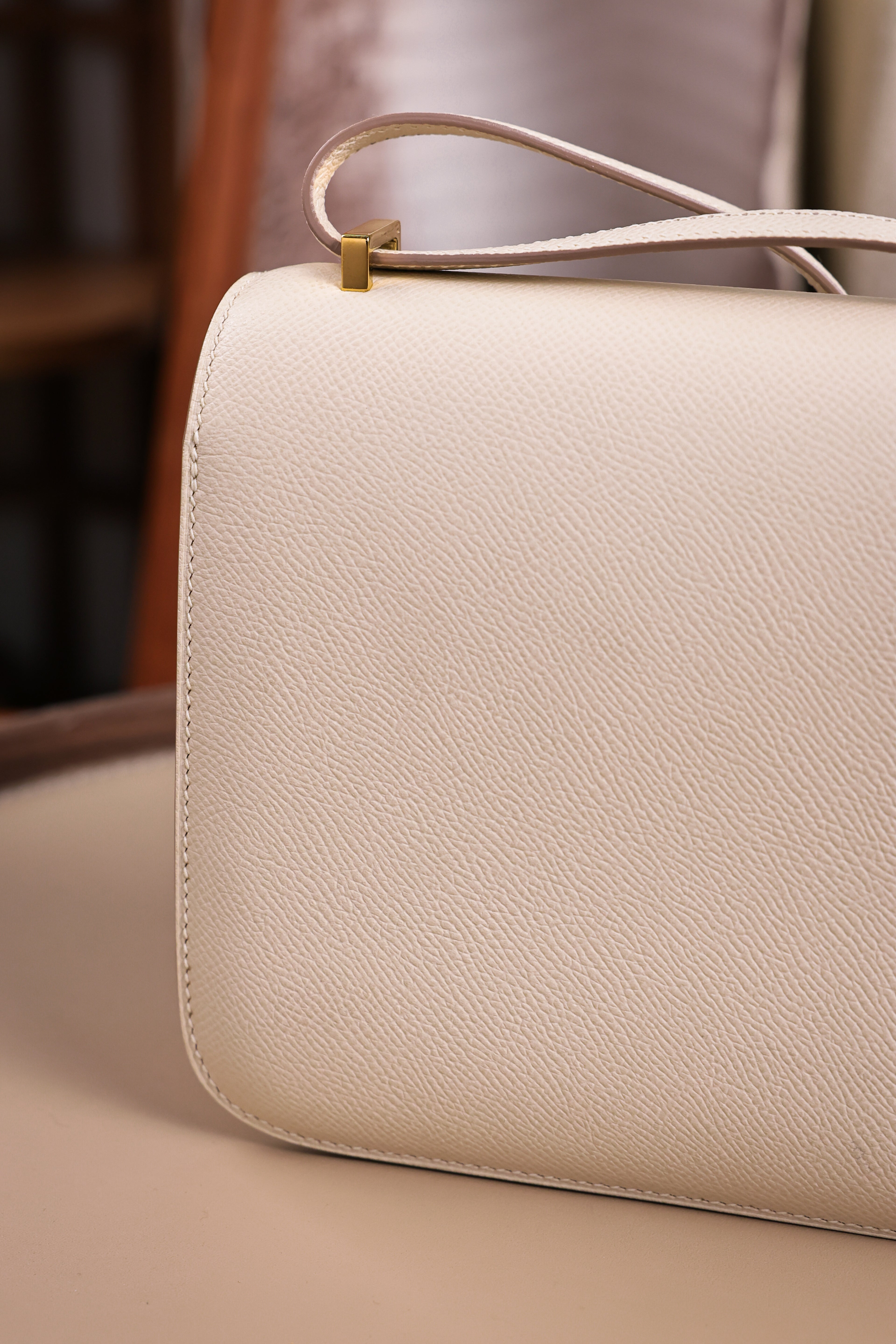 Constance- All Handmade Golden / Sliver Craie  The ep leather