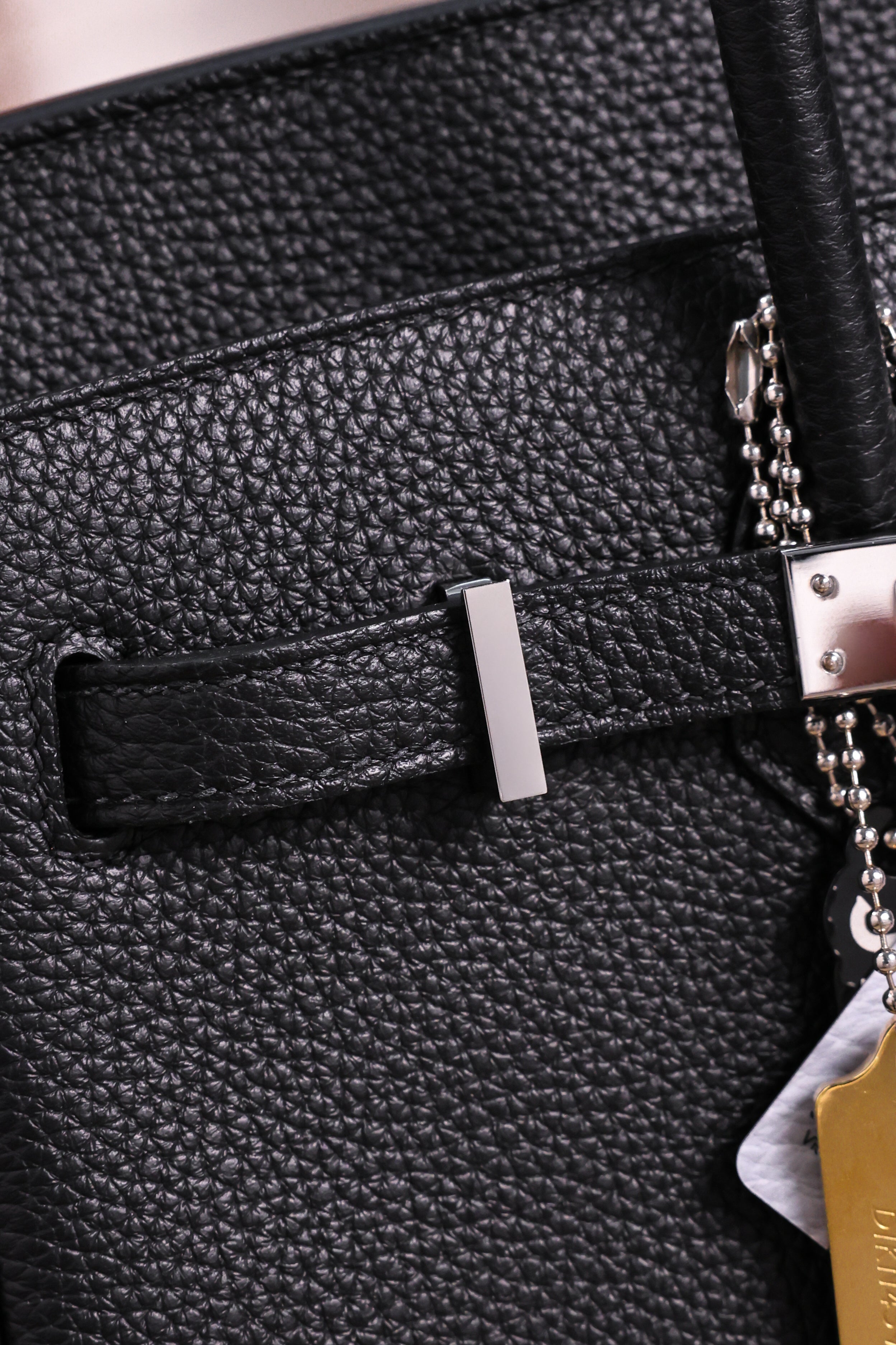 Birkin- All Handmade Golden / Sliver  Noir  togo leather