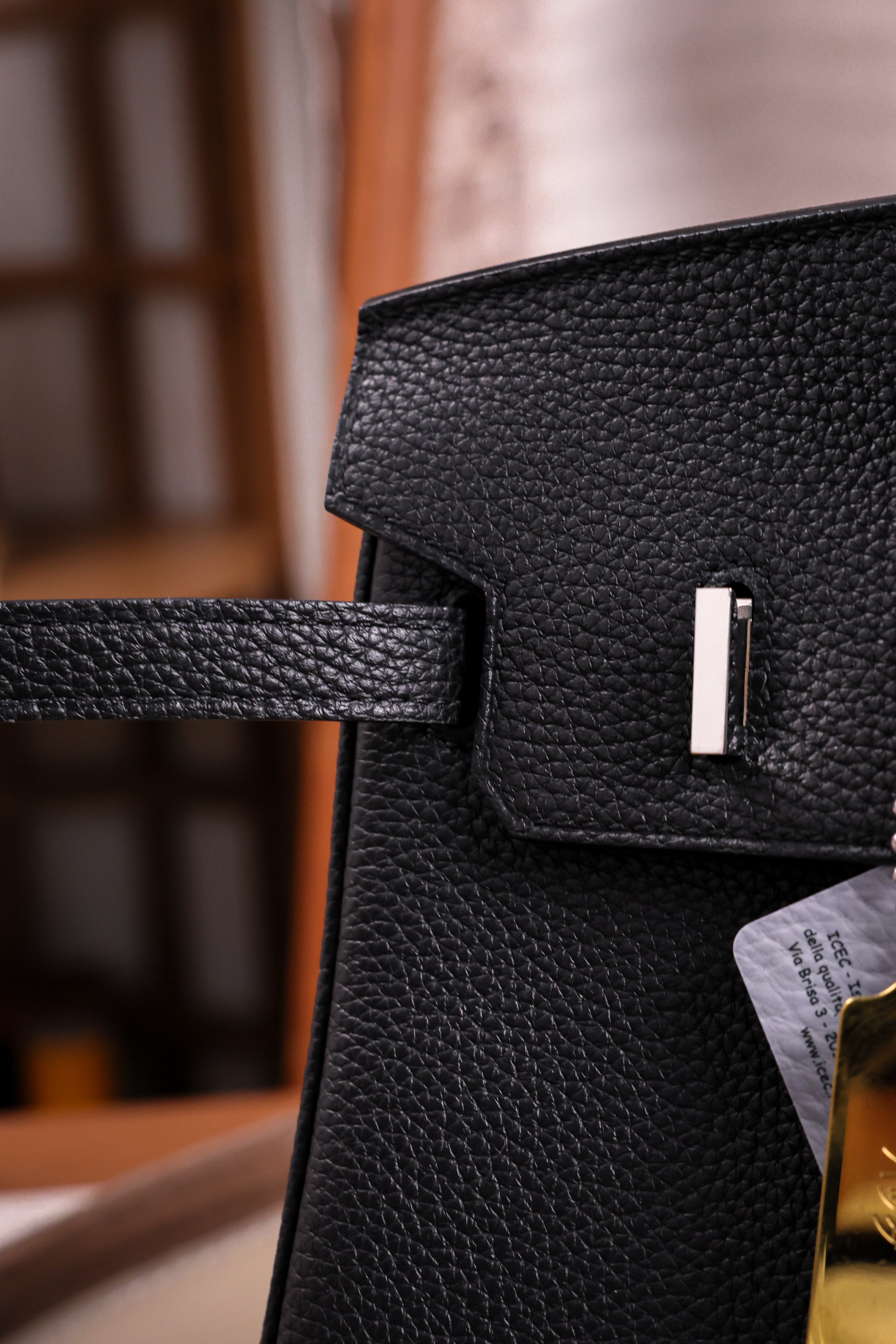 Birkin- All Handmade Golden / Sliver  Noir  togo leather