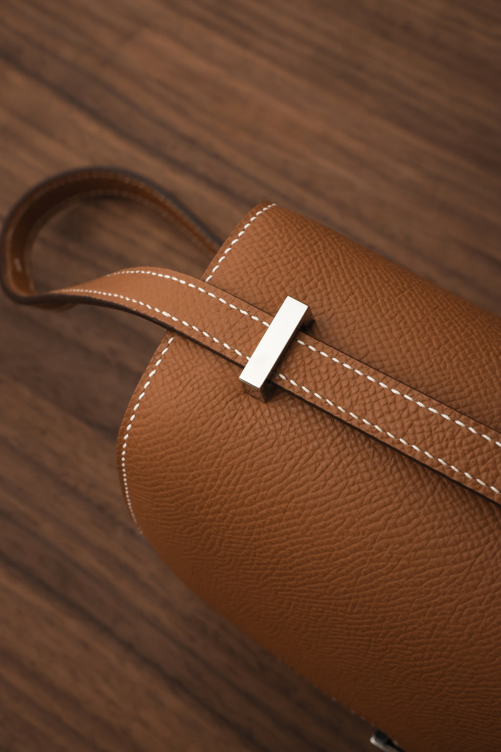 Constance- All Handmade Golden / Sliver Hardware  Golden brown  ep eather