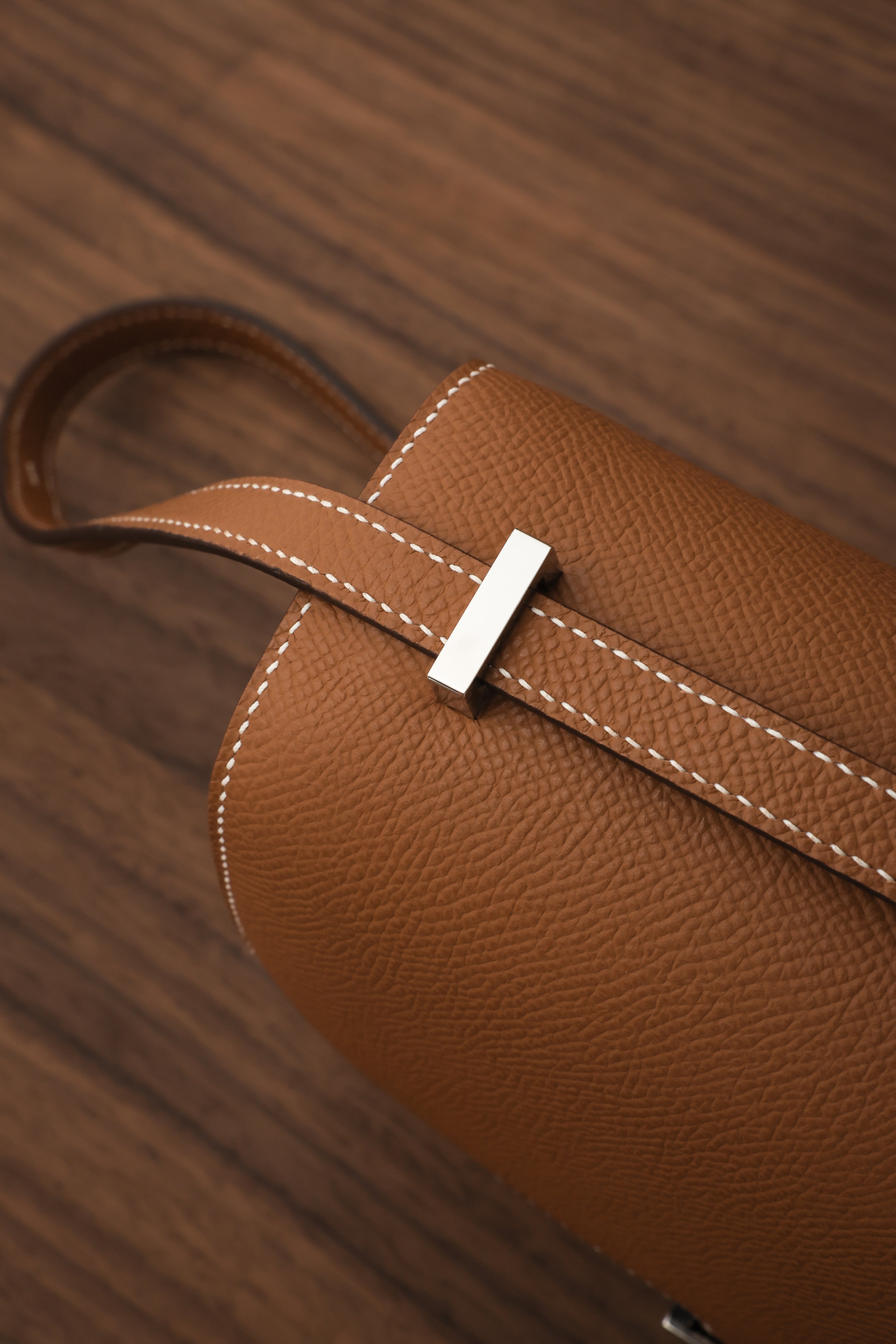 Constance- All Handmade Golden / Sliver Hardware  Golden brown  ep eather