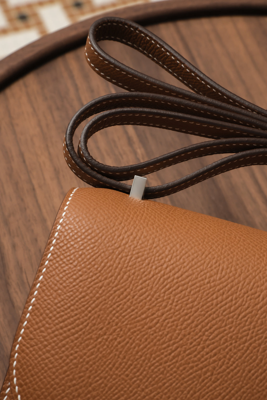 Constance- All Handmade Golden / Sliver Hardware  Golden brown  ep eather