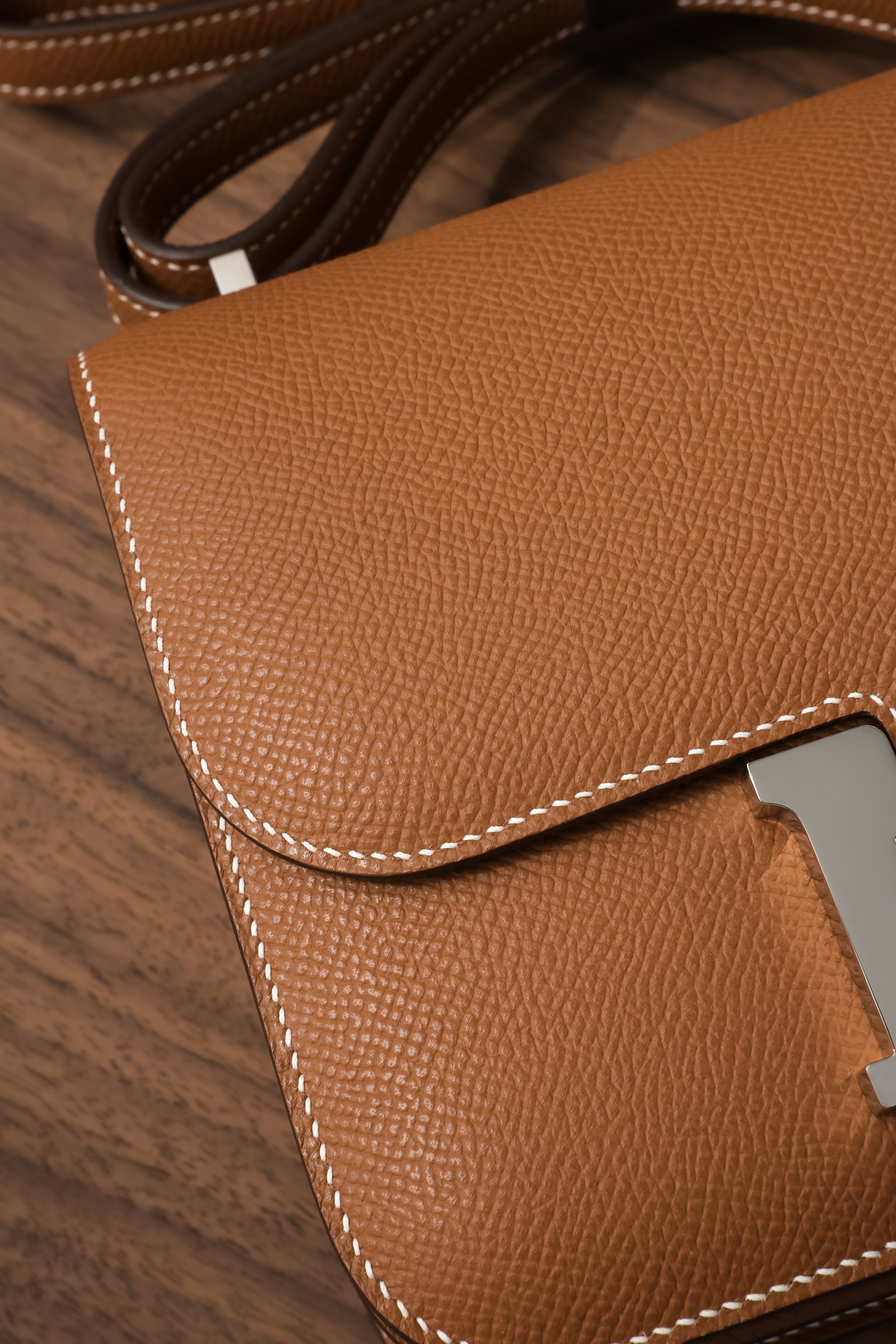 Constance- All Handmade Golden / Sliver Hardware  Golden brown  ep eather