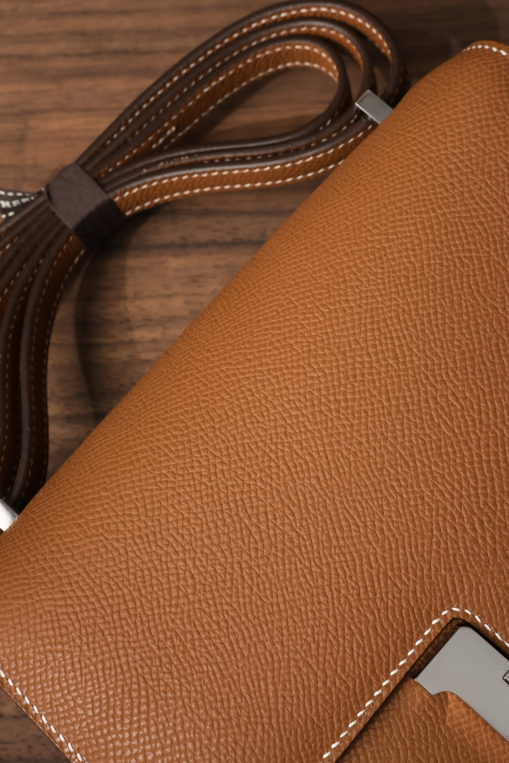 Constance- All Handmade Golden / Sliver Hardware  Golden brown  ep eather