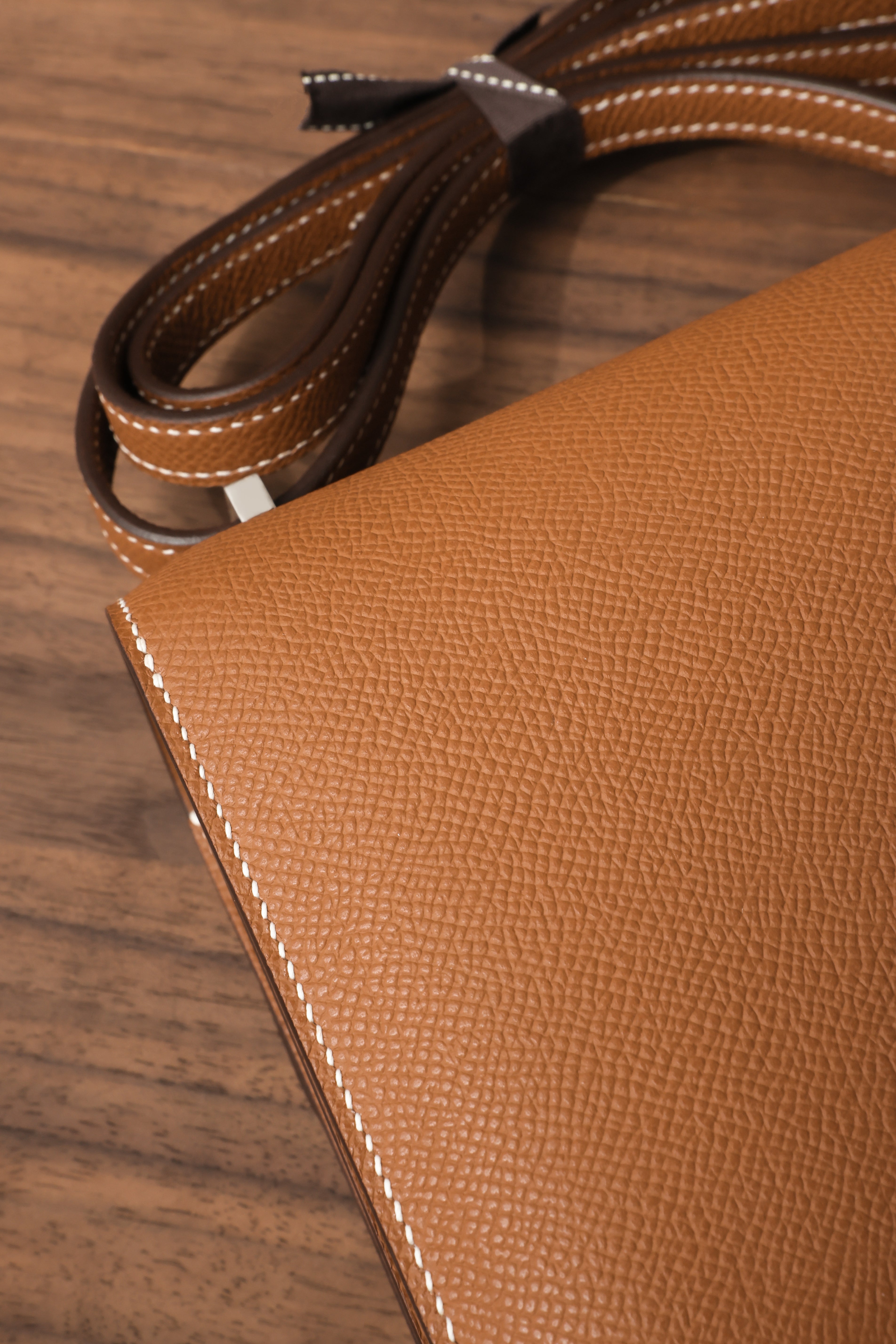 Constance- All Handmade Golden / Sliver Hardware  Golden brown  ep eather