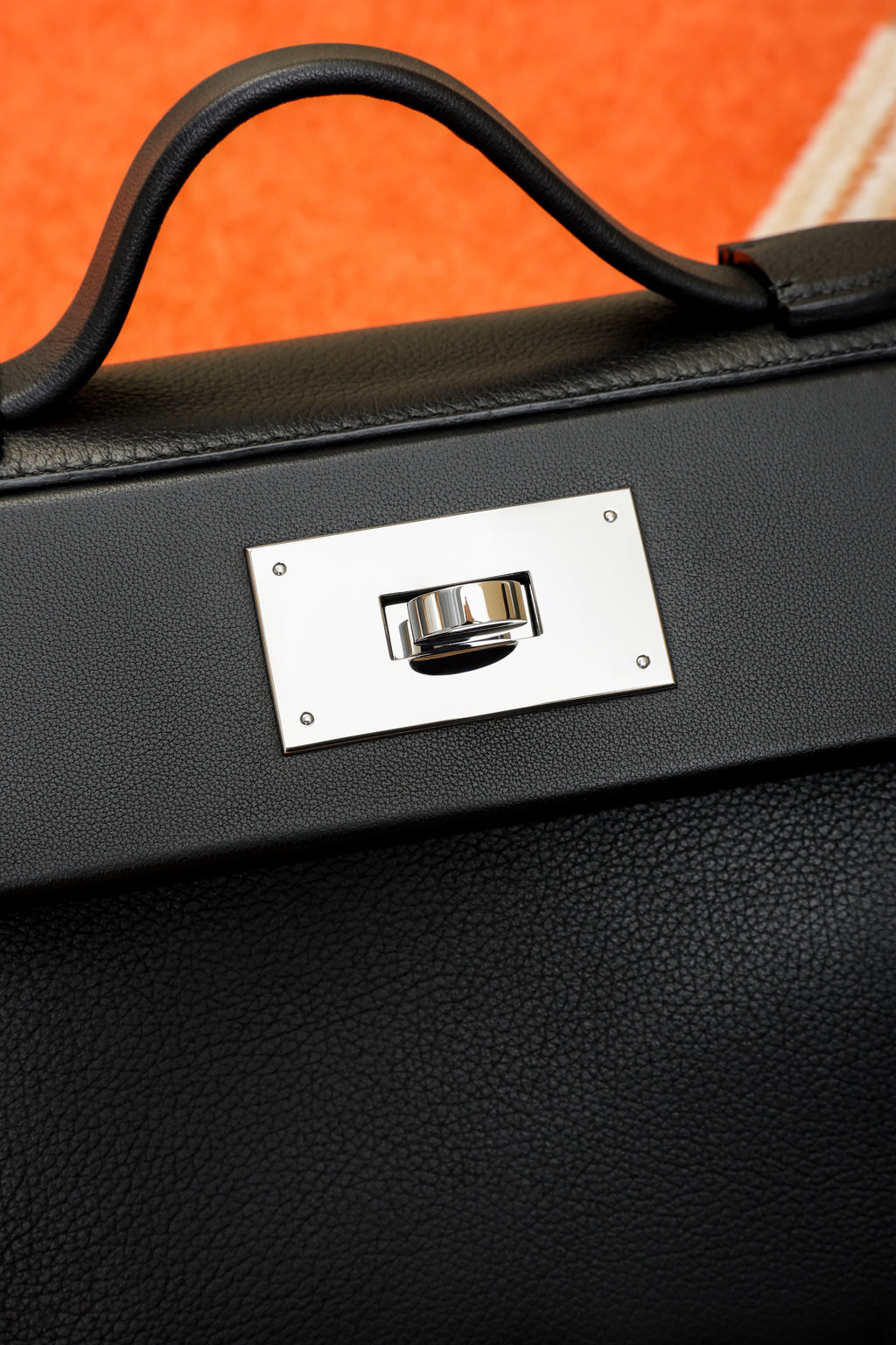 2424- All Handmade Golden / Sliver Hardware Noir  TC eather