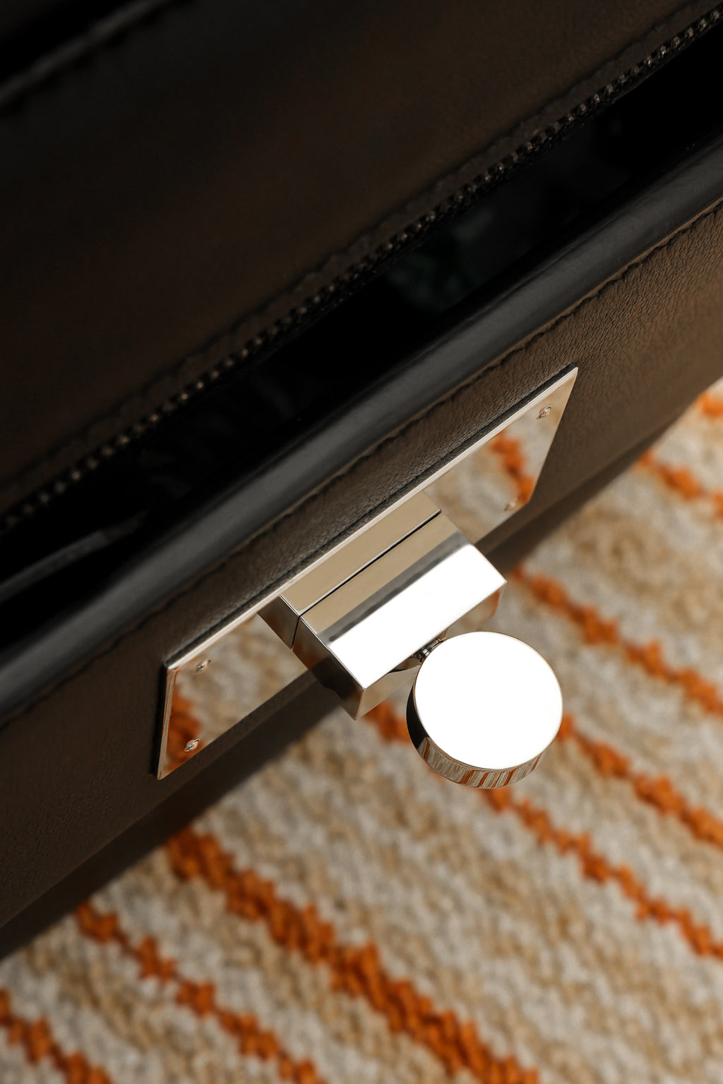 2424- All Handmade Golden / Sliver Hardware Noir  TC eather